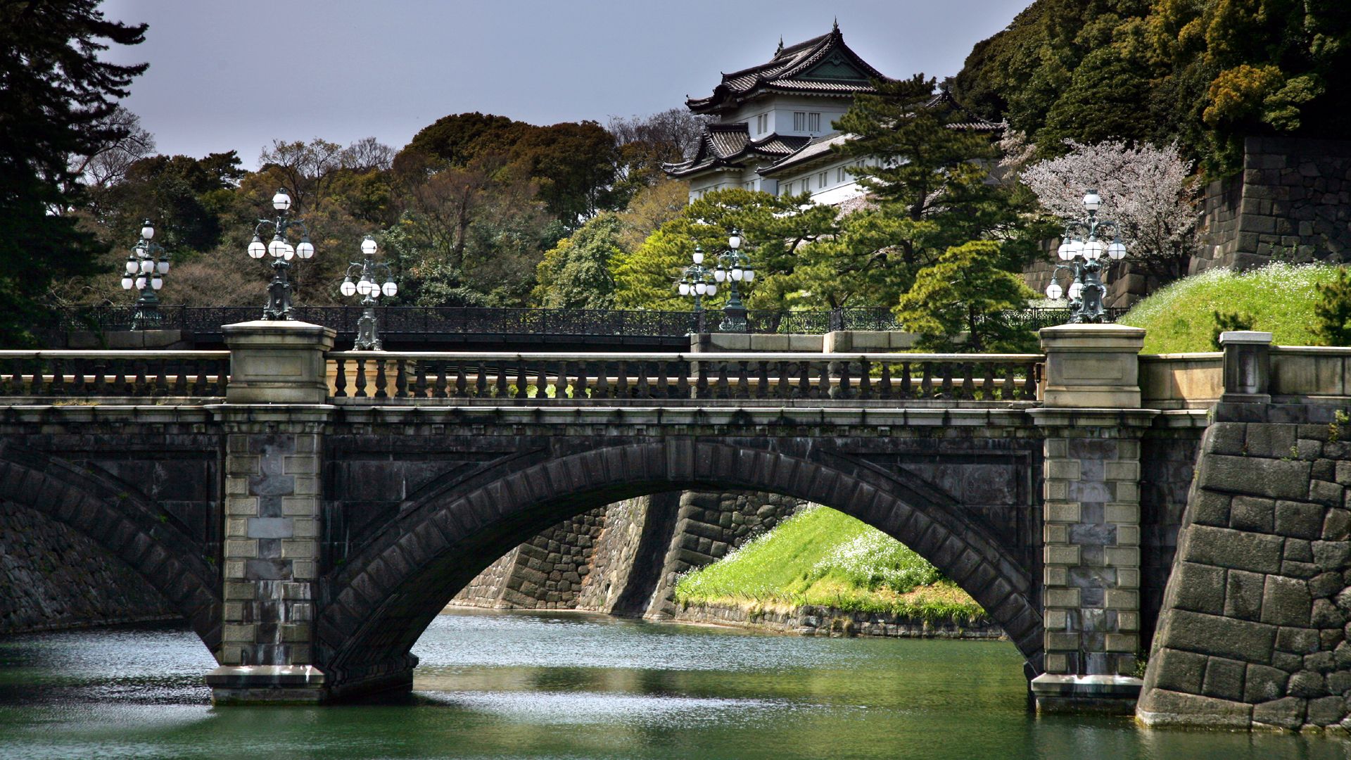 Japan, architecture, bridges - desktop wallpaper