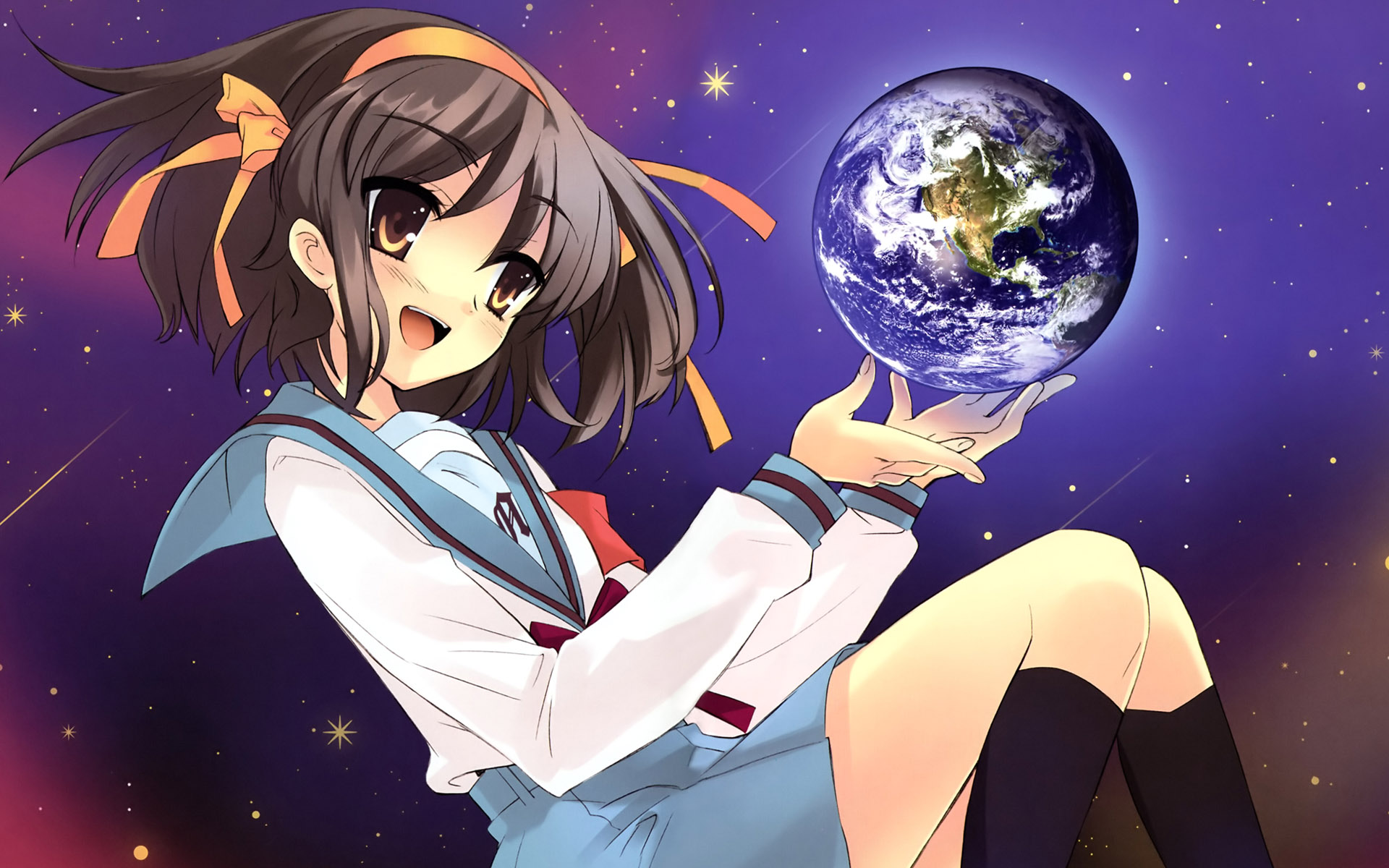 Earth, The Melancholy of Haruhi Suzumiya, Suzumiya Haruhi - desktop wallpaper