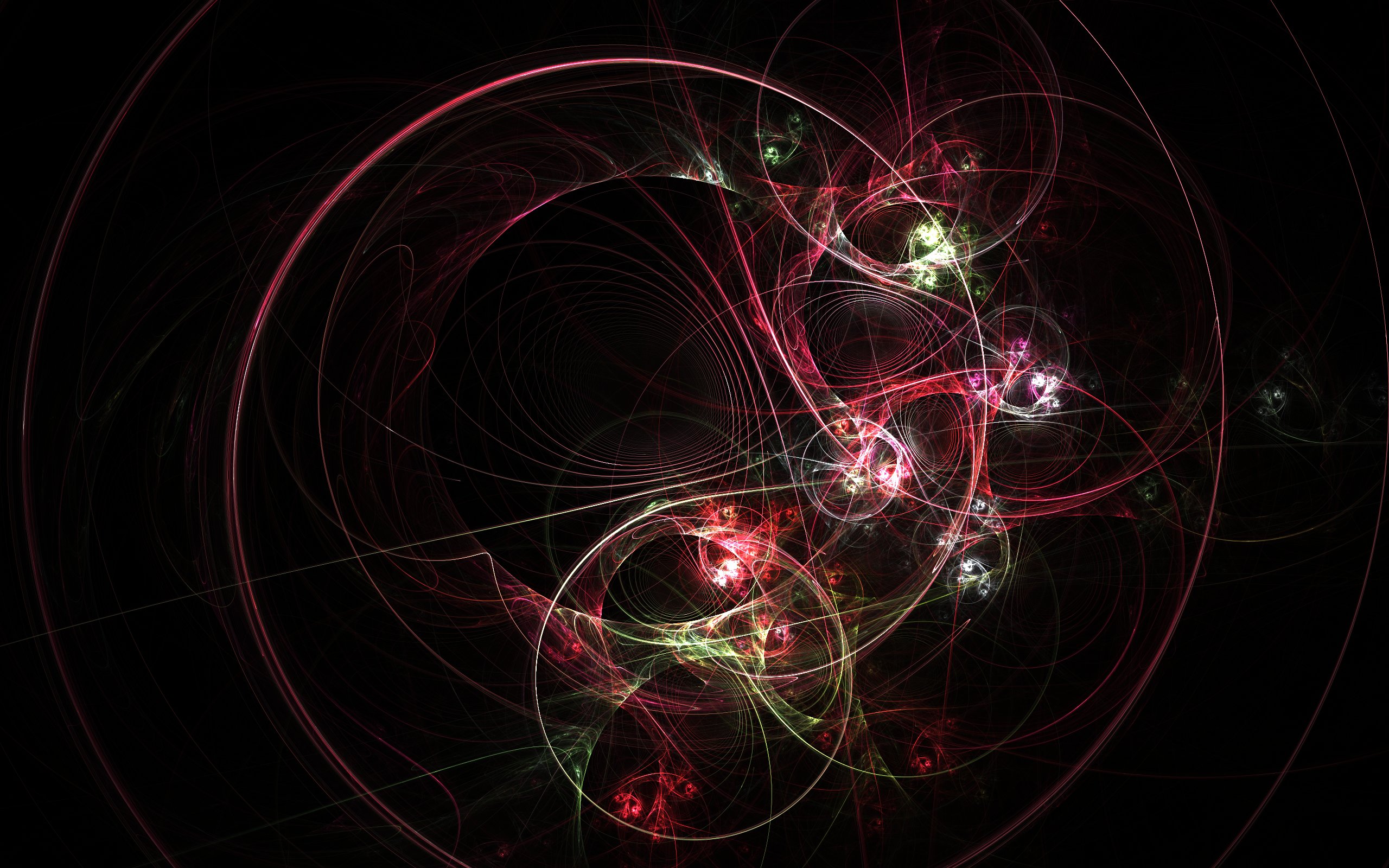 abstract, red, fractals - desktop wallpaper