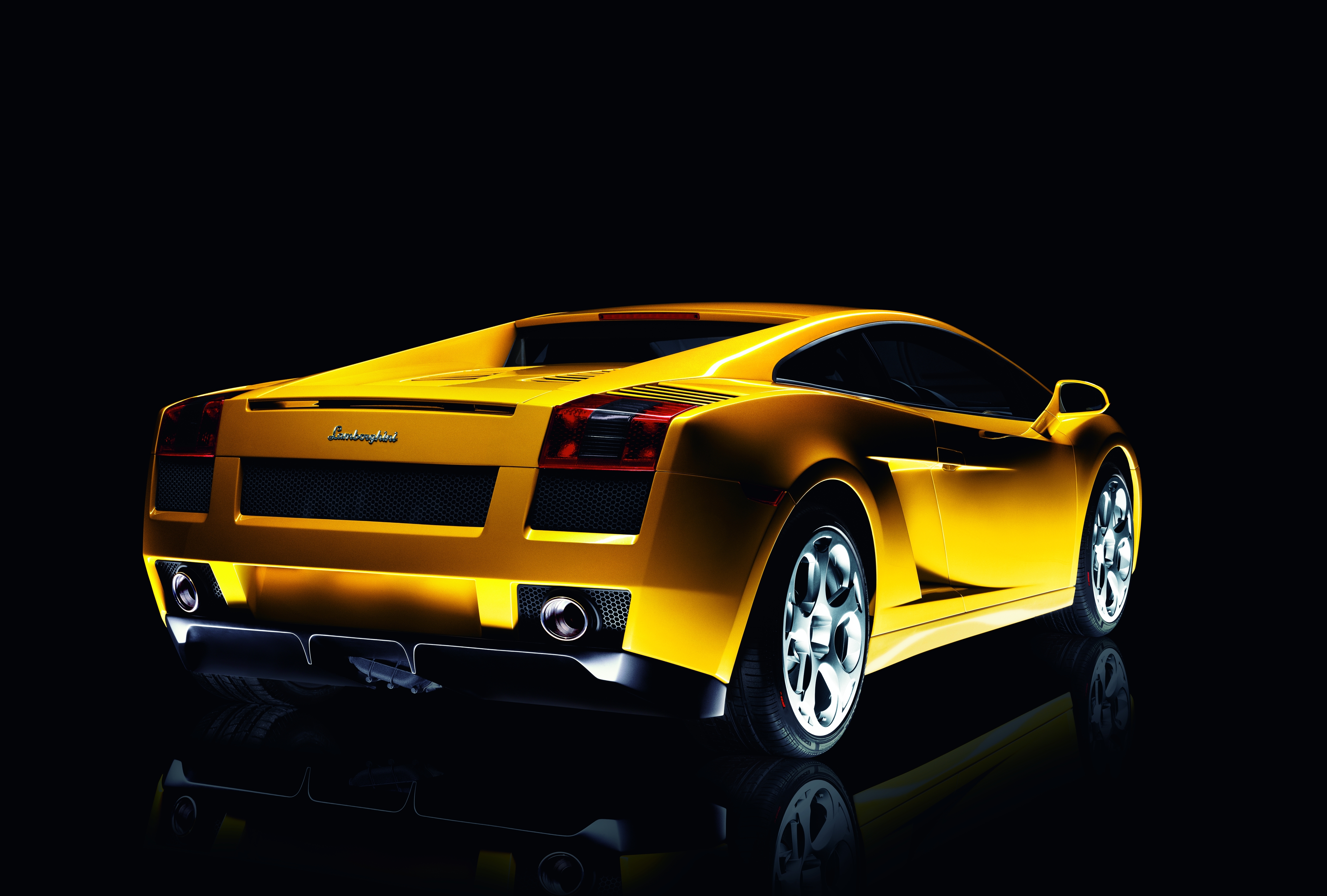 cars, vehicles, Lamborghini Gallardo, rear angle view - desktop wallpaper