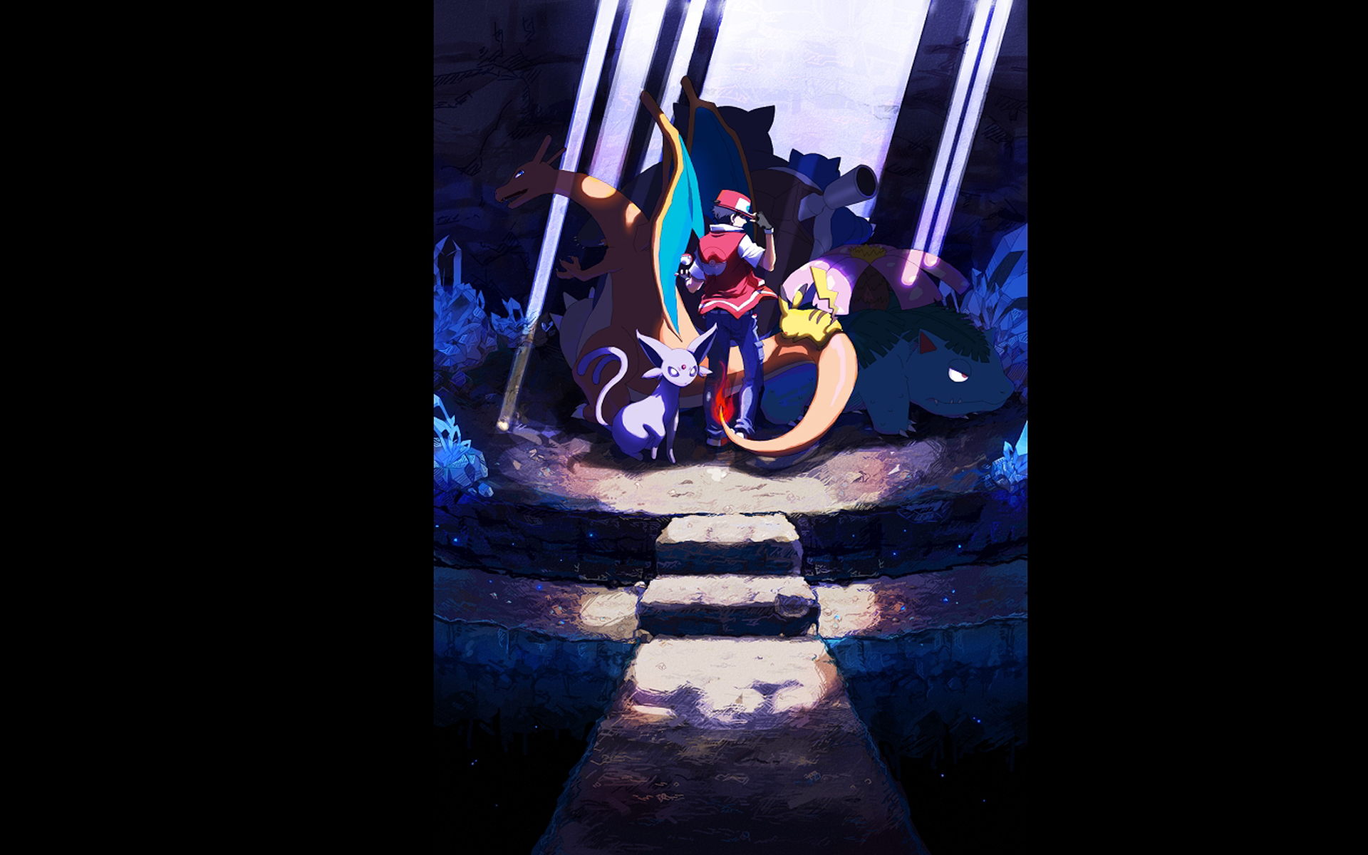 Pokemon, Ash Ketchum, Charizard - desktop wallpaper