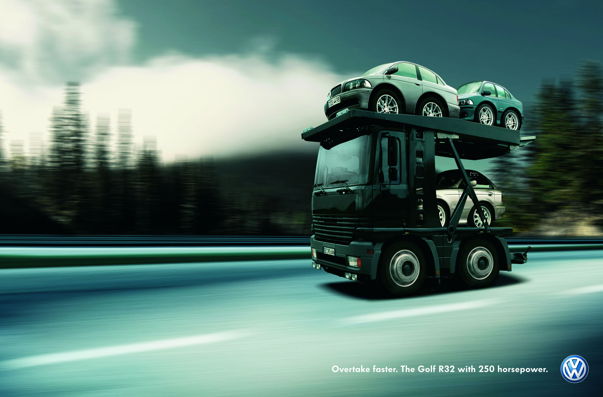 trucks, vehicles, photo manipulation - desktop wallpaper