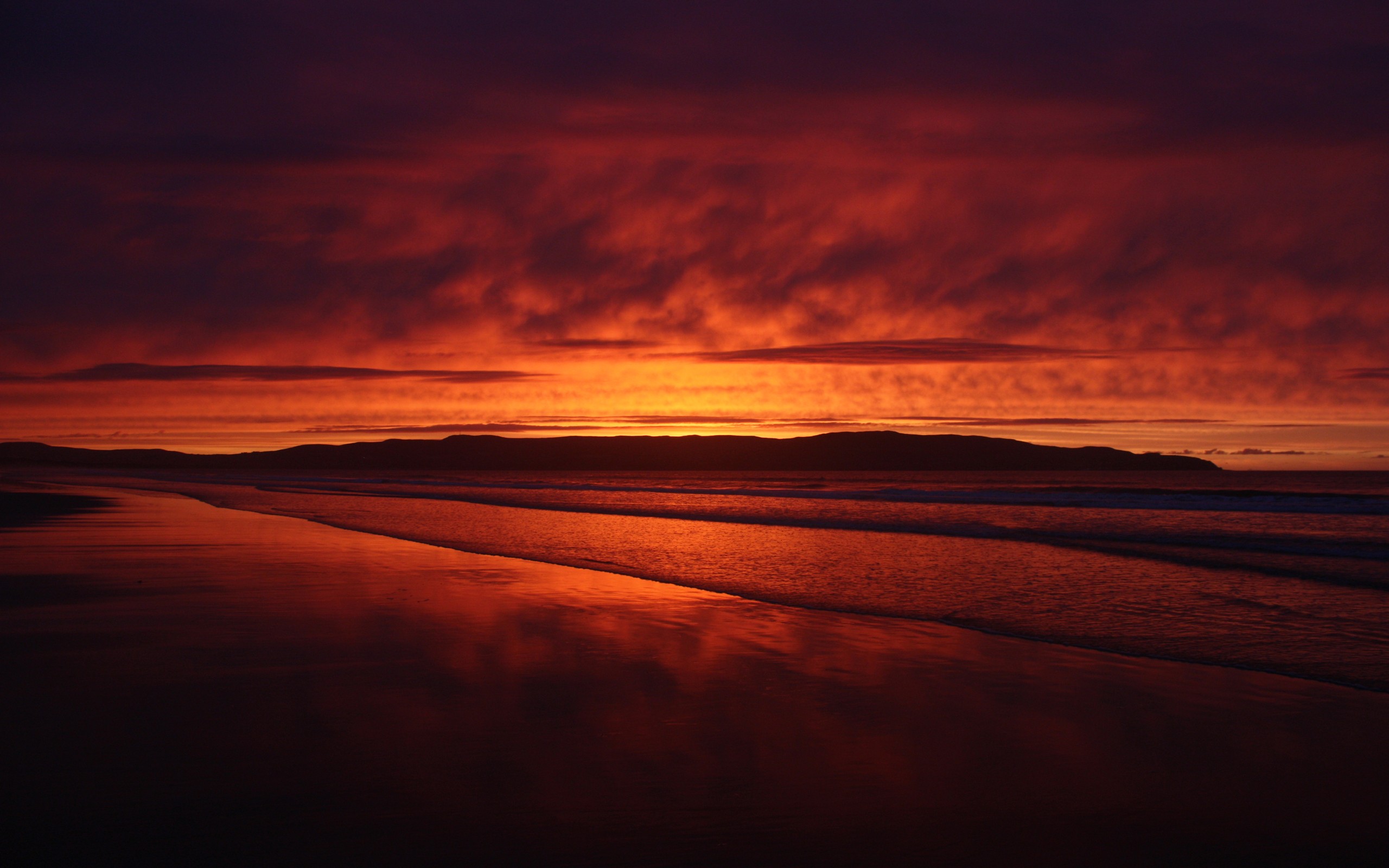 sunset, seaside, skyscapes, beaches - desktop wallpaper