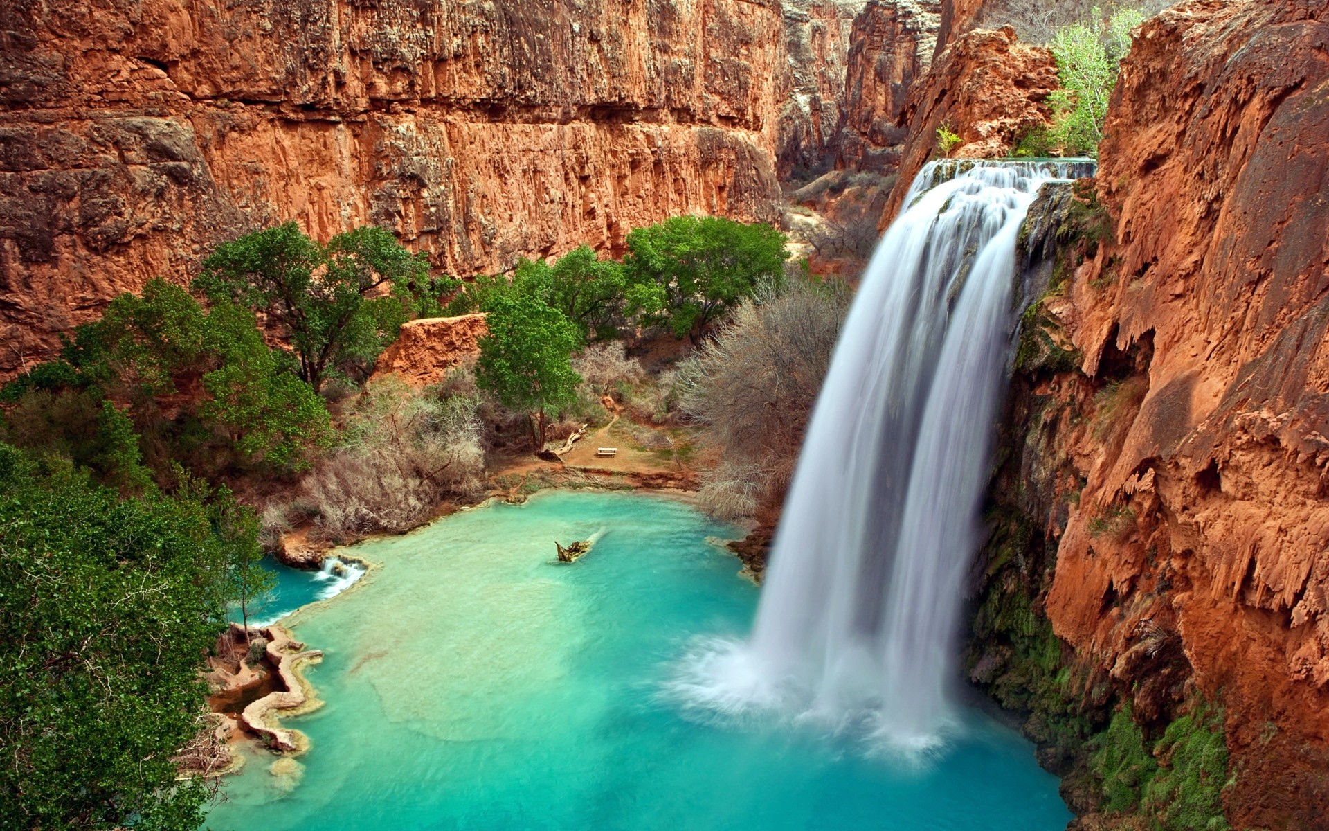 water, nature, USA, Arizona, Australia, waterfalls - desktop wallpaper