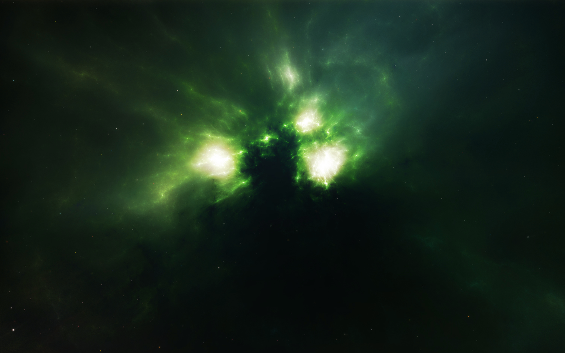 green, supernova - desktop wallpaper