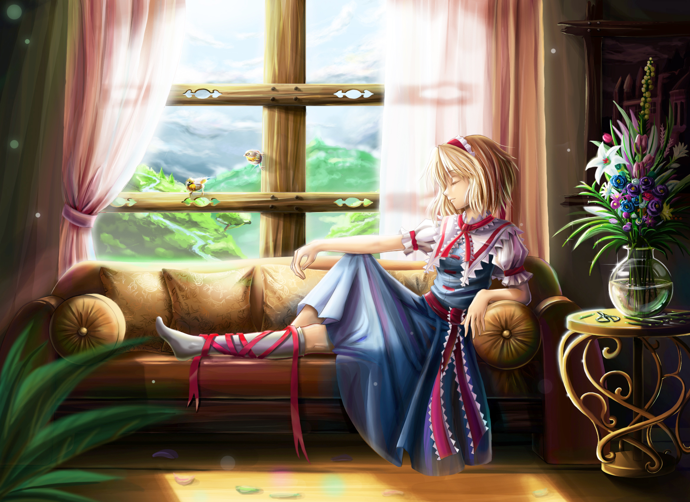 video games, Touhou, artwork, Alice Margatroid - desktop wallpaper
