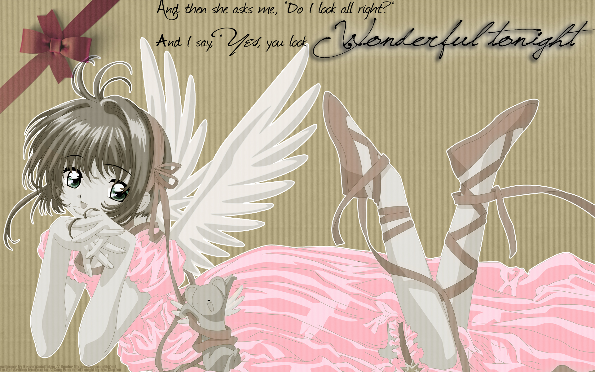 wings, Cardcaptor Sakura, wins, Kinomoto Sakura - desktop wallpaper