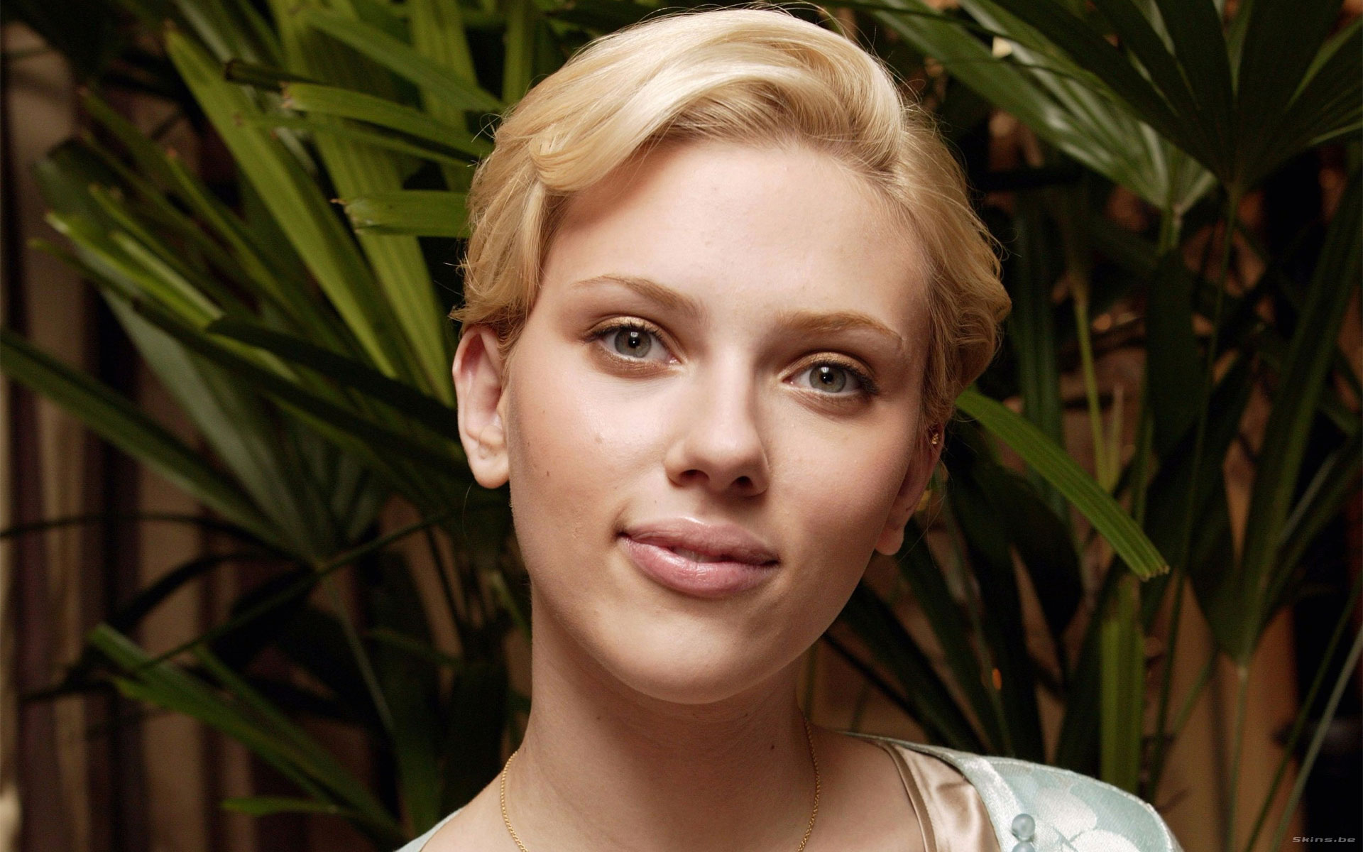 blondes, women, Scarlett Johansson, actress, faces - desktop wallpaper