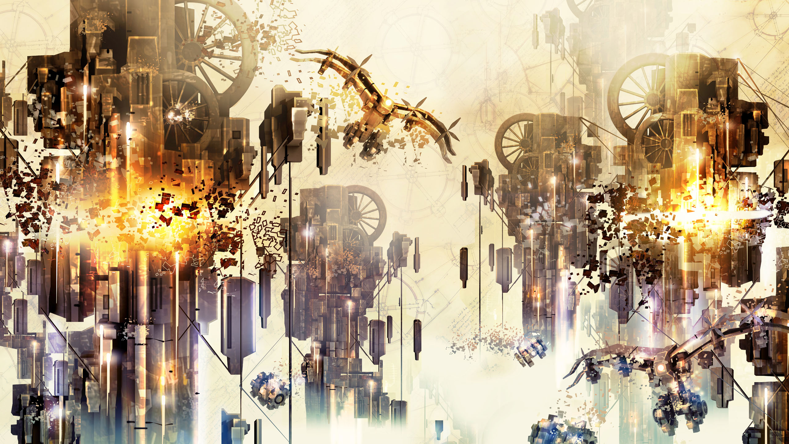 abstract, steampunk - desktop wallpaper