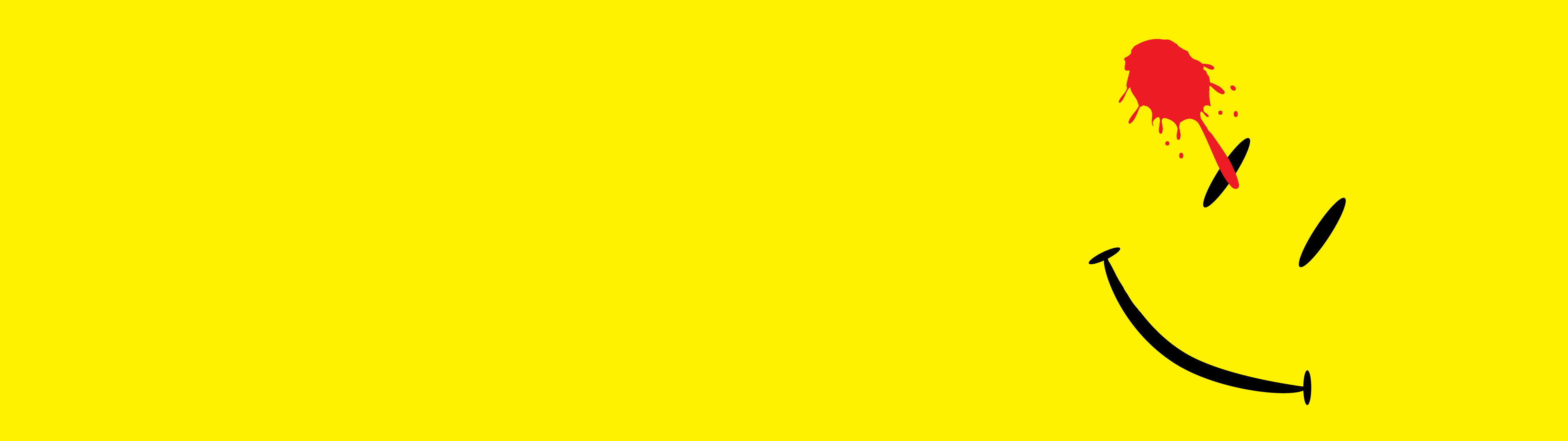 Watchmen, yellow, smiley face - desktop wallpaper