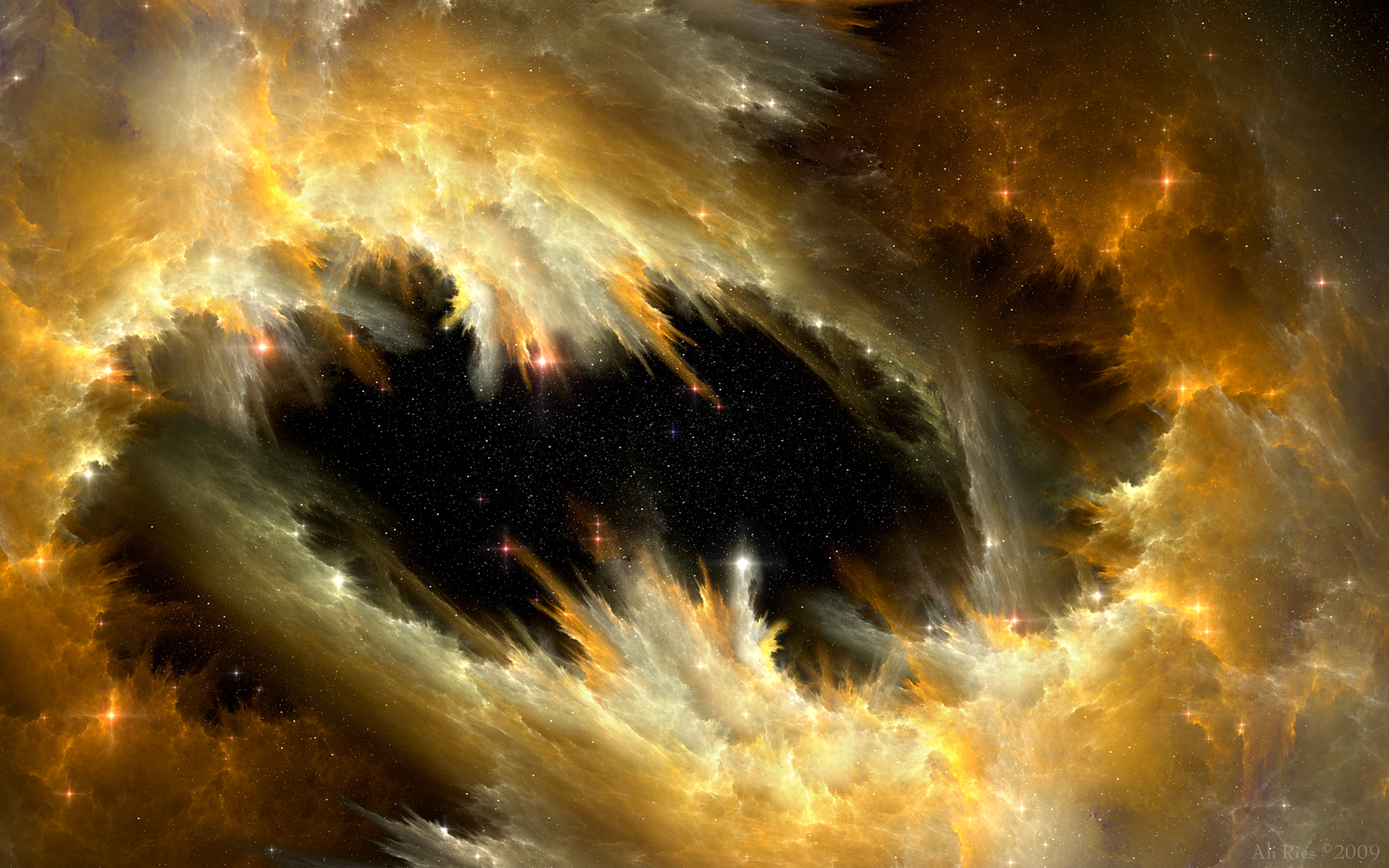 outer space, stars, star dust - desktop wallpaper
