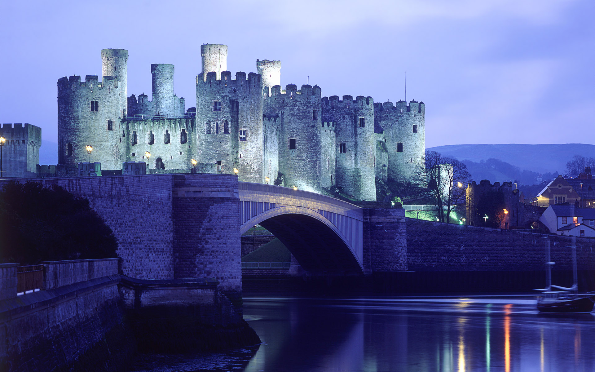 castles, bridges - desktop wallpaper