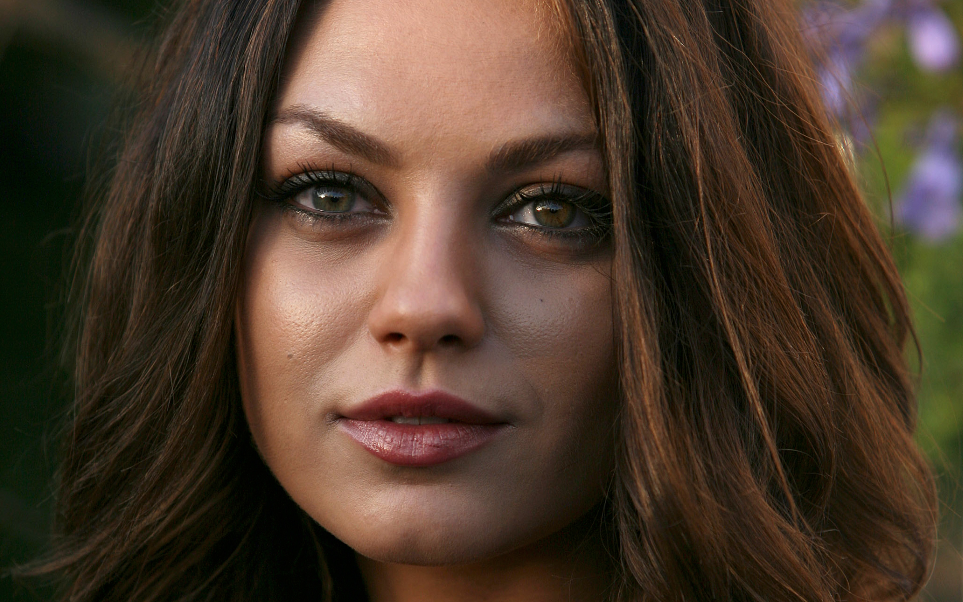 women, Mila Kunis, actress, faces - desktop wallpaper