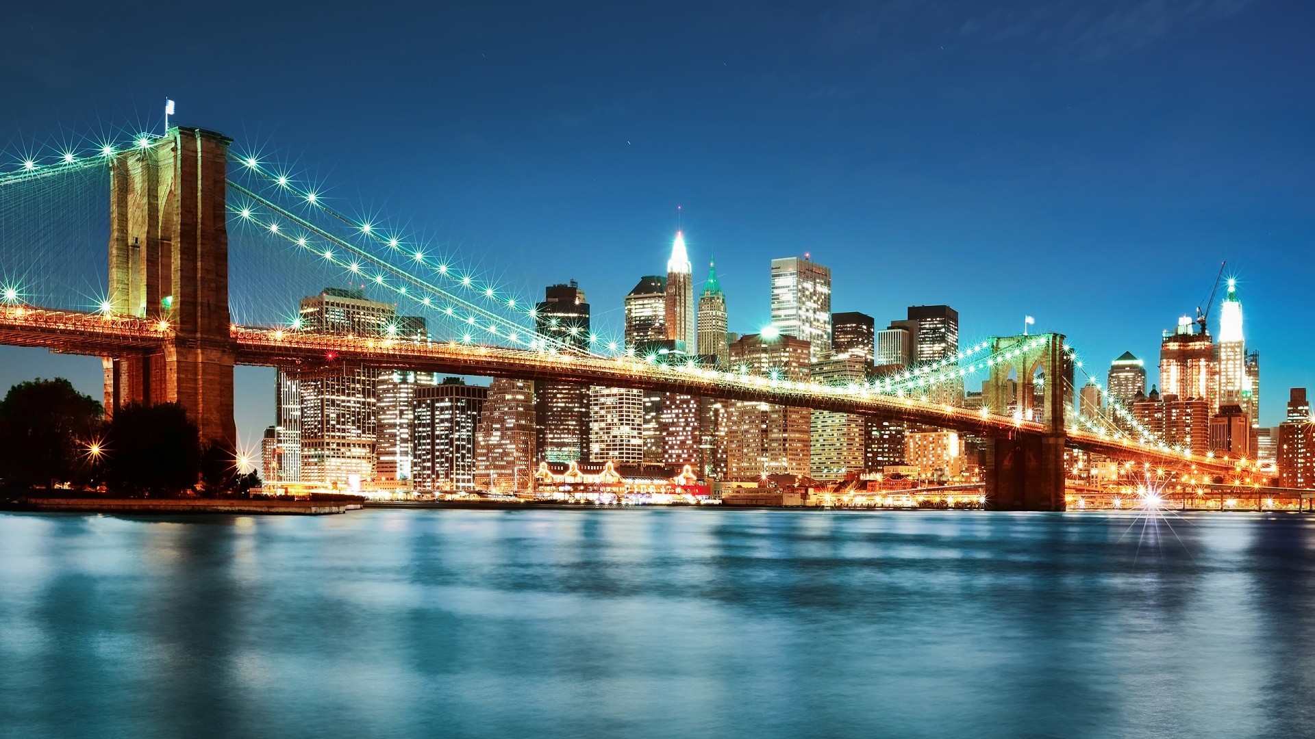 bridges, New York City, TagNotAllowedTooSubjective - desktop wallpaper