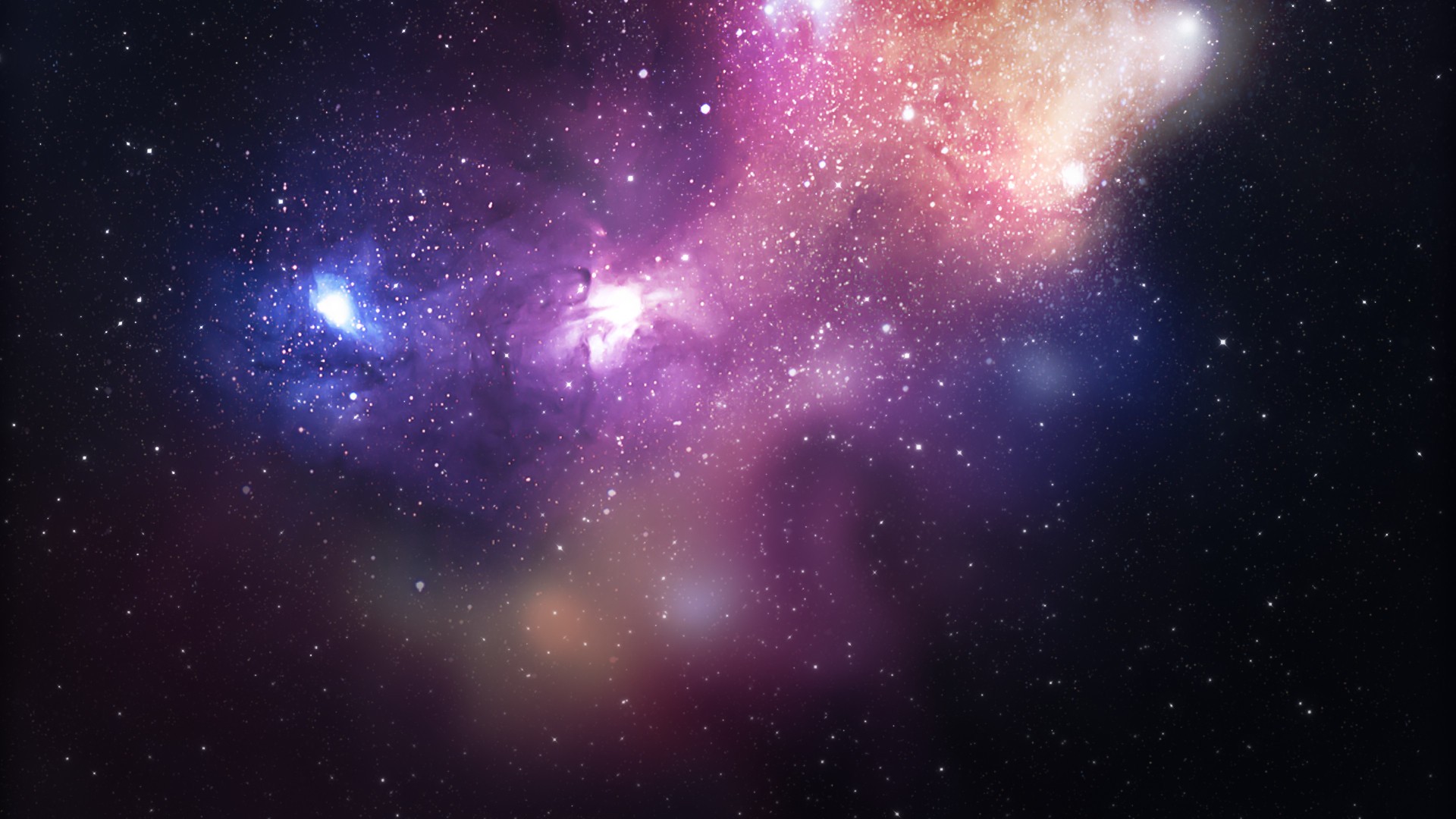 outer space, stars, Apple Inc., purple, nebulae - desktop wallpaper