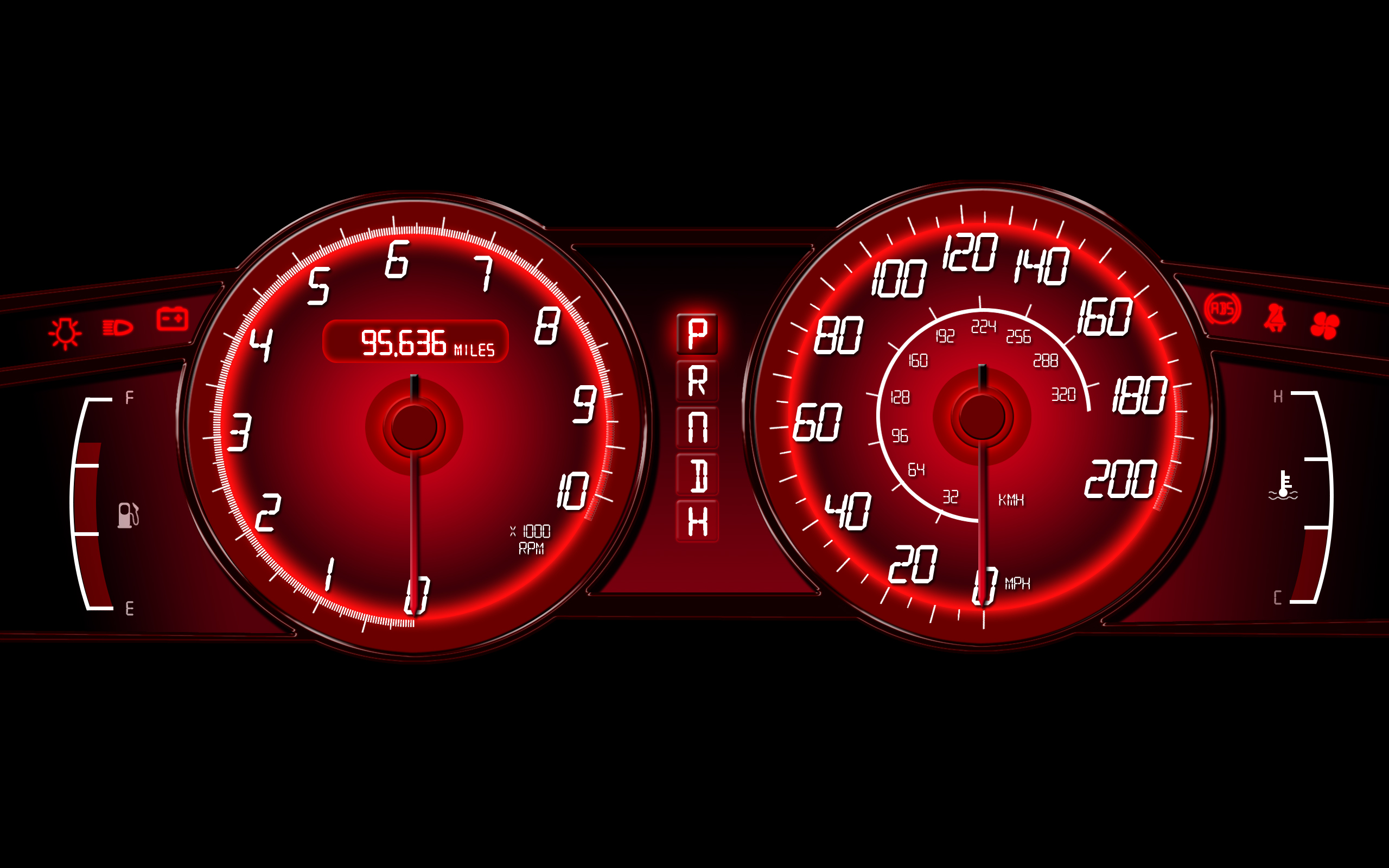cars, dashboards, speedometer - desktop wallpaper