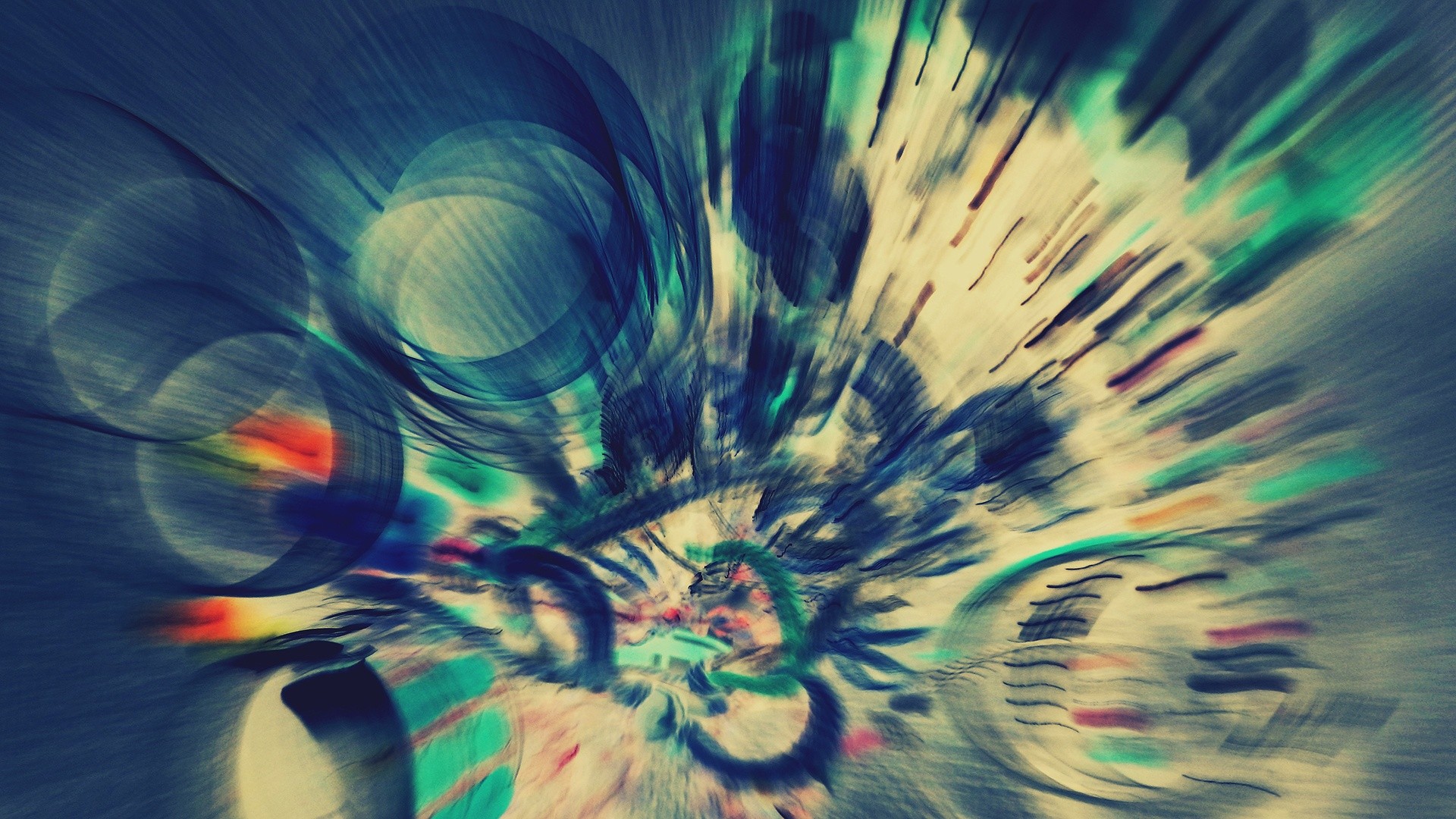 abstract, blue, multicolor, circles, weird, artwork, TagNotAllowedTooSubjective - desktop wallpaper