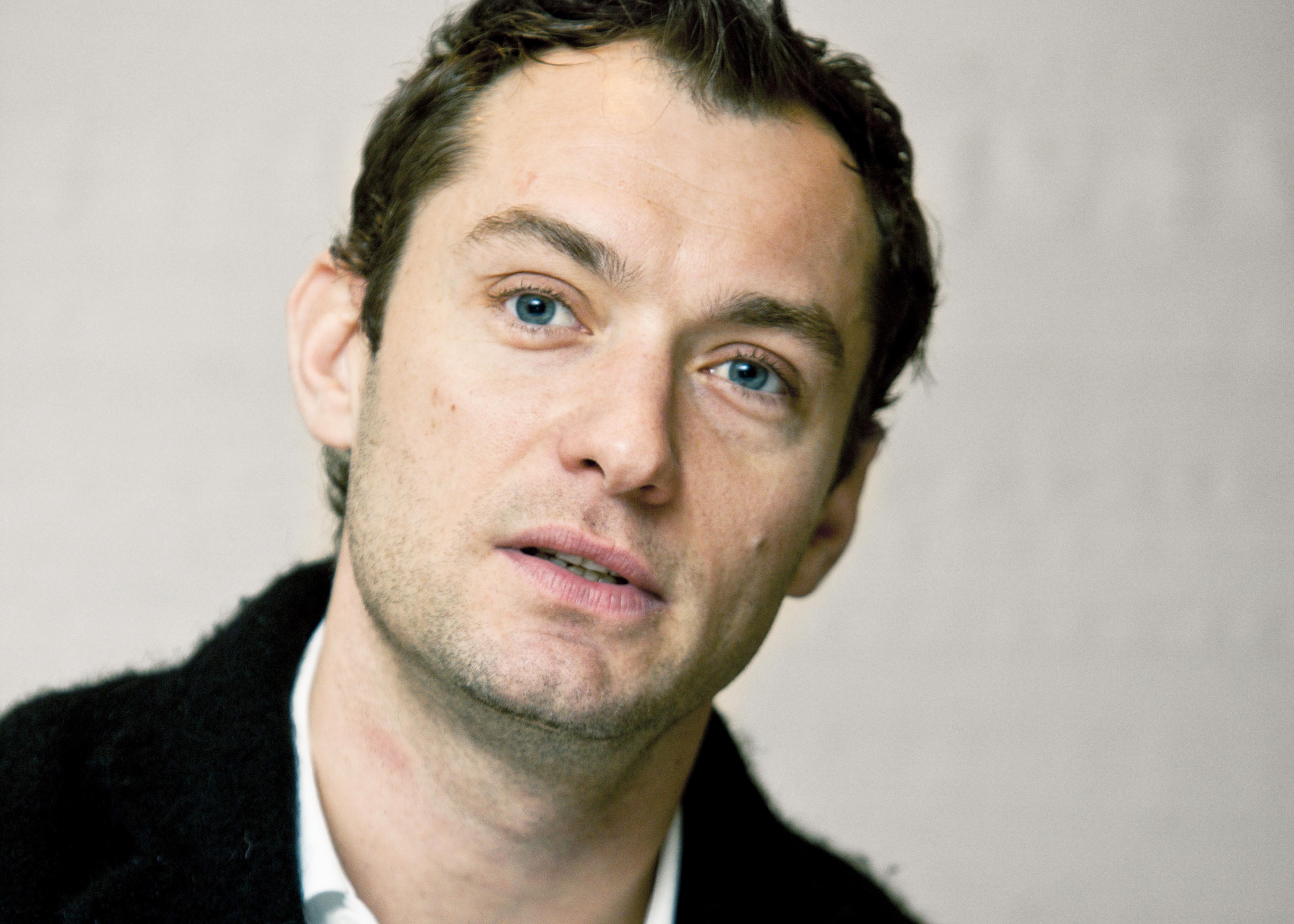 blue eyes, men, actors, Jude Law - desktop wallpaper