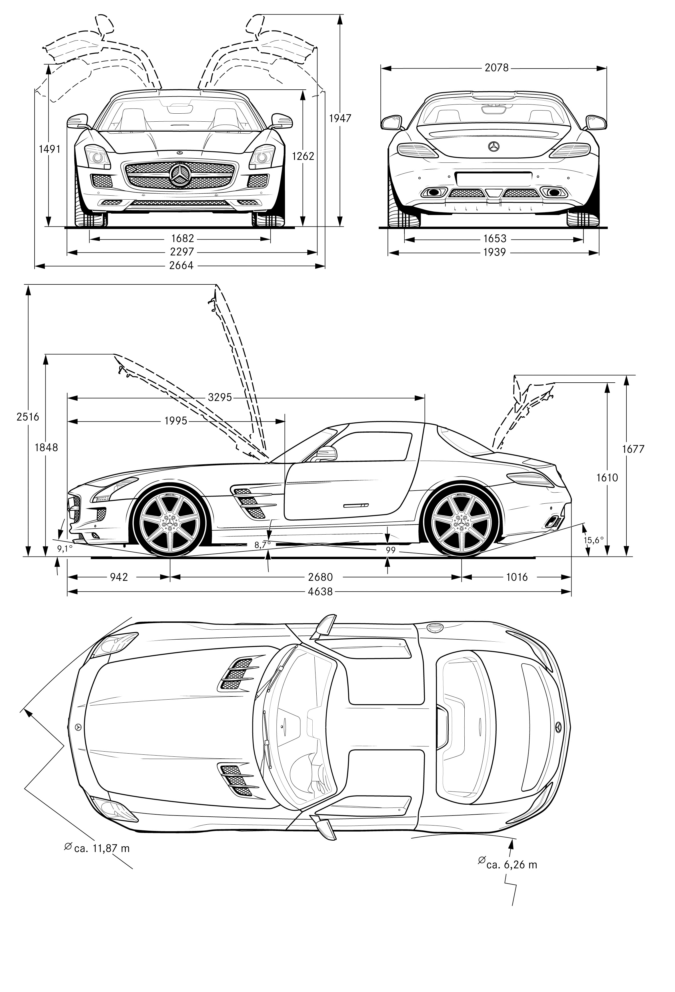 cars, schematic - desktop wallpaper