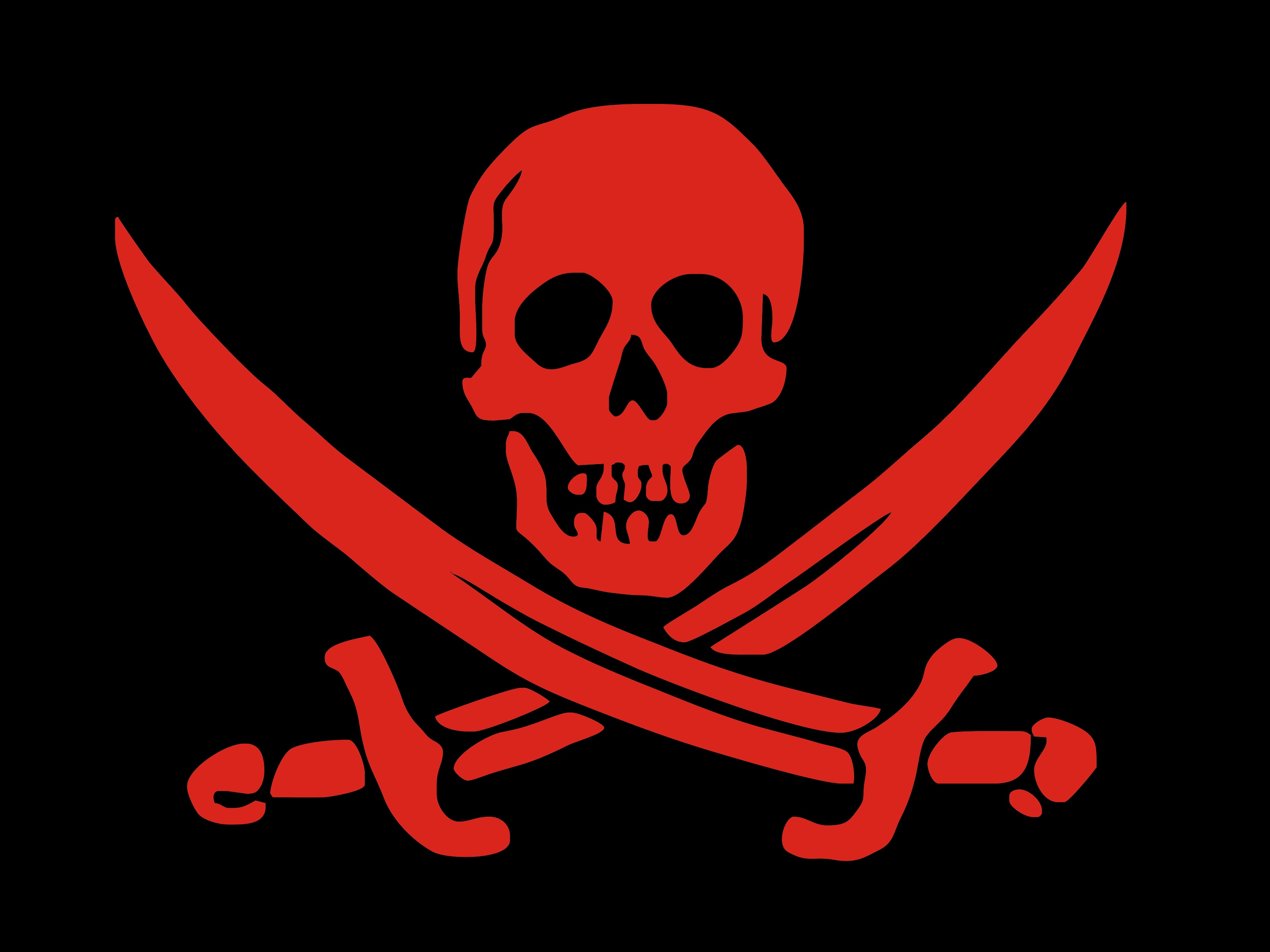 pirates, Jolly Roger, logos - desktop wallpaper