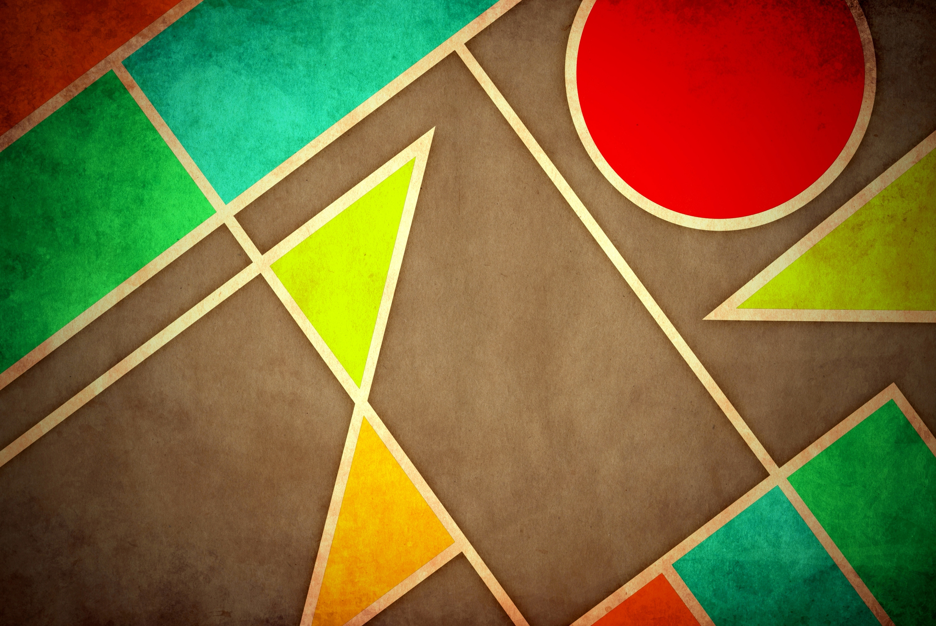 abstract, multicolor, geometry - desktop wallpaper