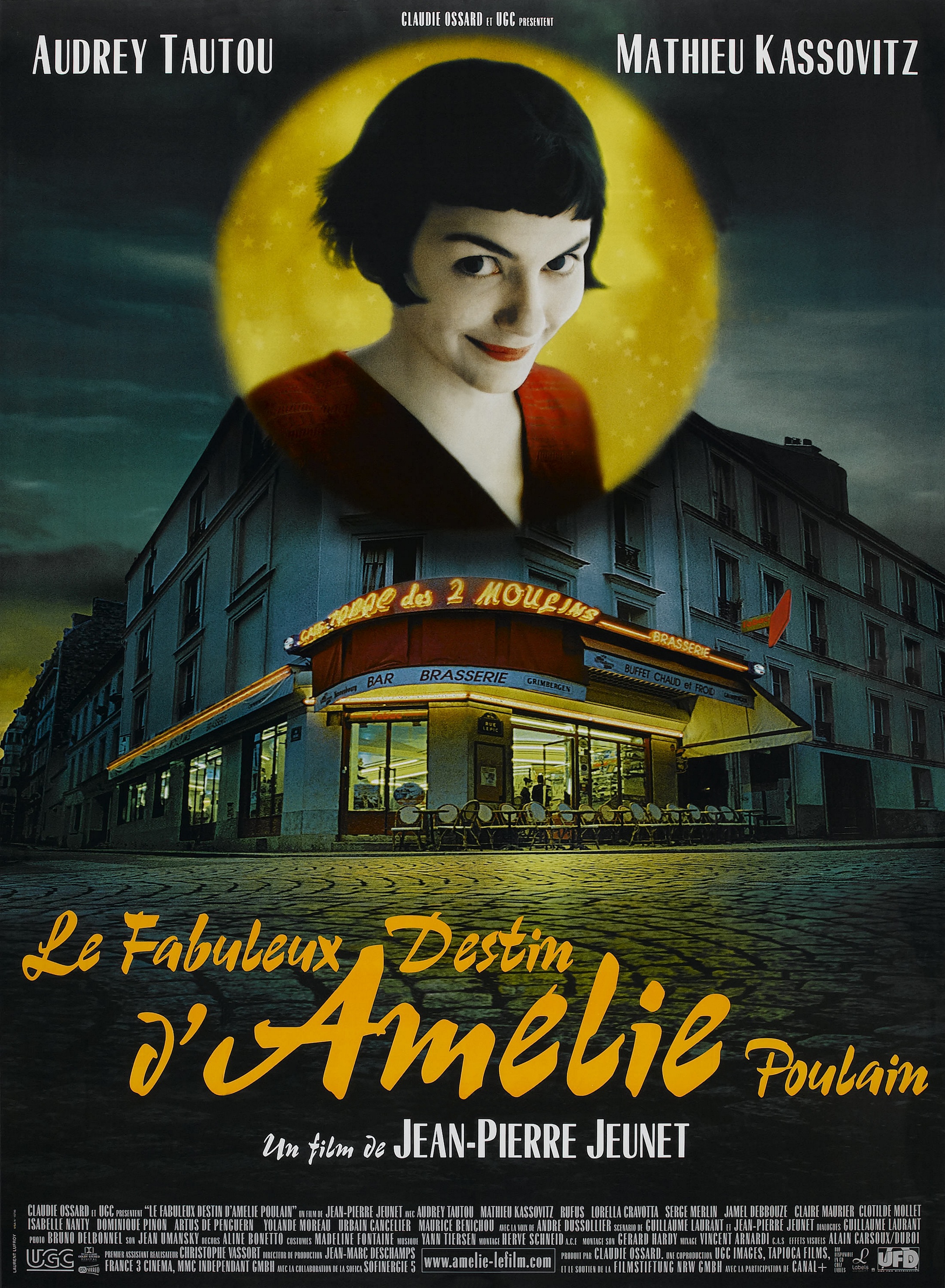 Audrey Tautou, movie posters, Le Fabuleux Destin d'AmÃÂ©lie Poulain - desktop wallpaper