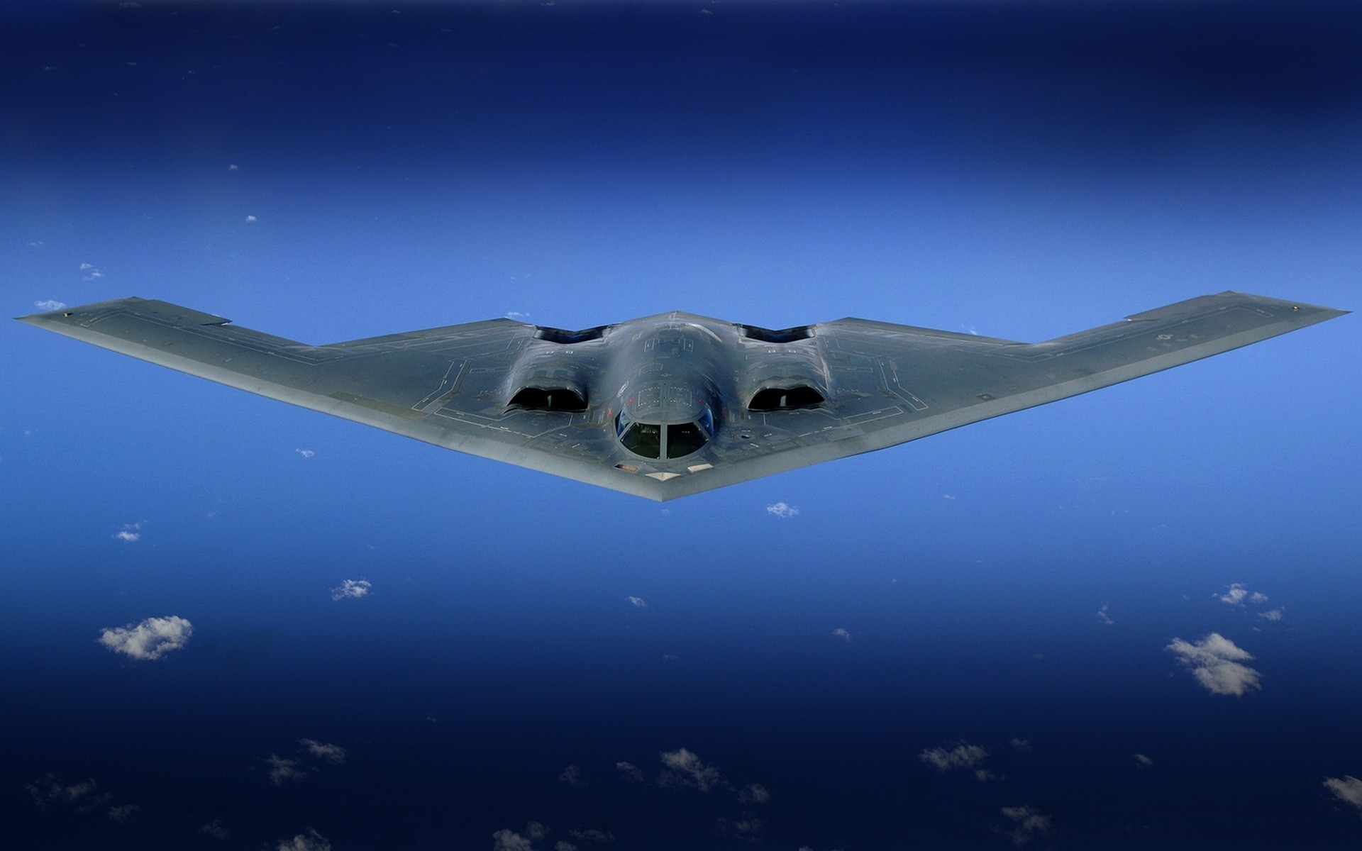 aircraft, bomber, stealth bomber, skyscapes, B-2 Spirit - desktop wallpaper