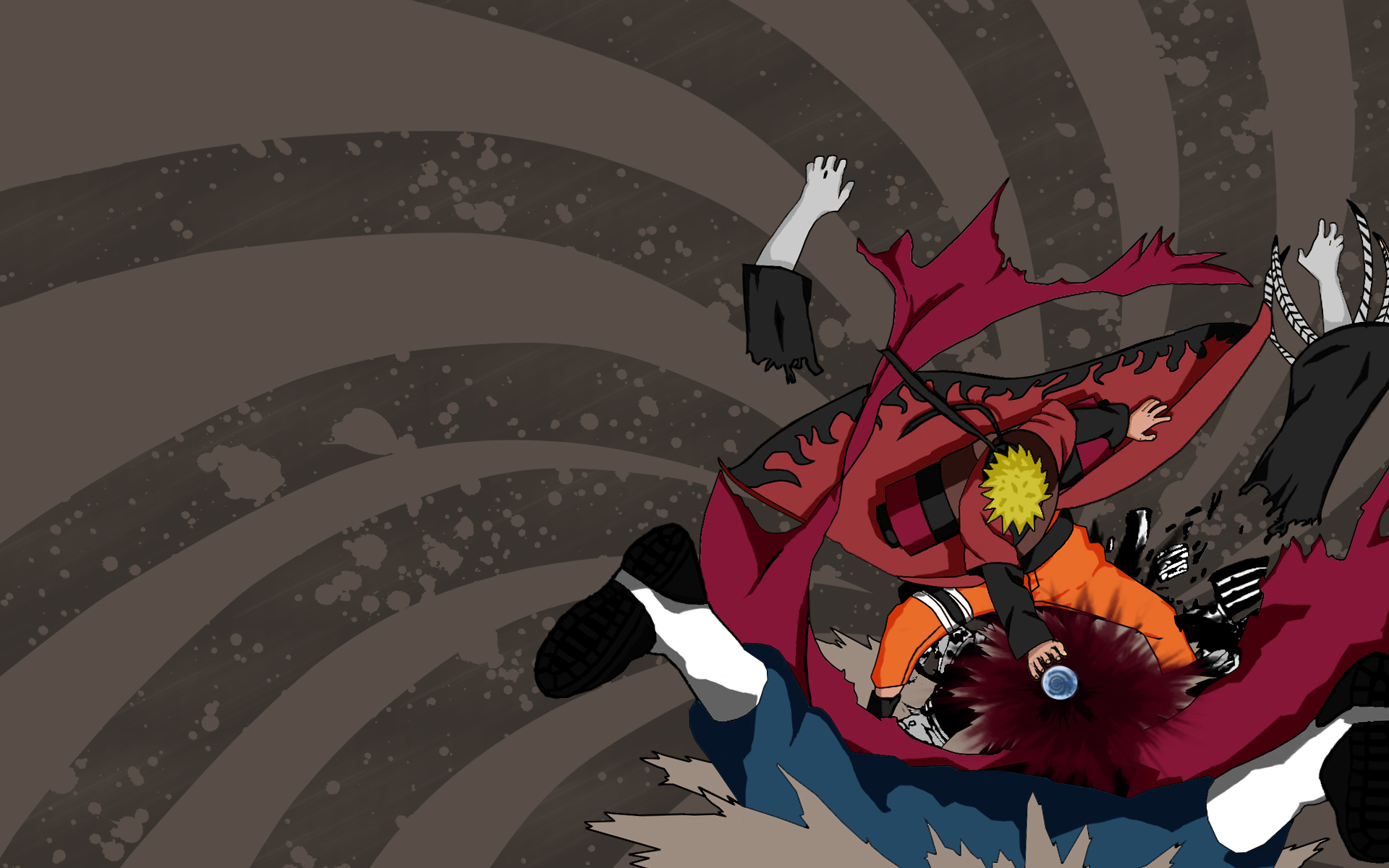 Naruto: Shippuden, Akatsuki, Uzumaki Naruto, rasengan - desktop wallpaper