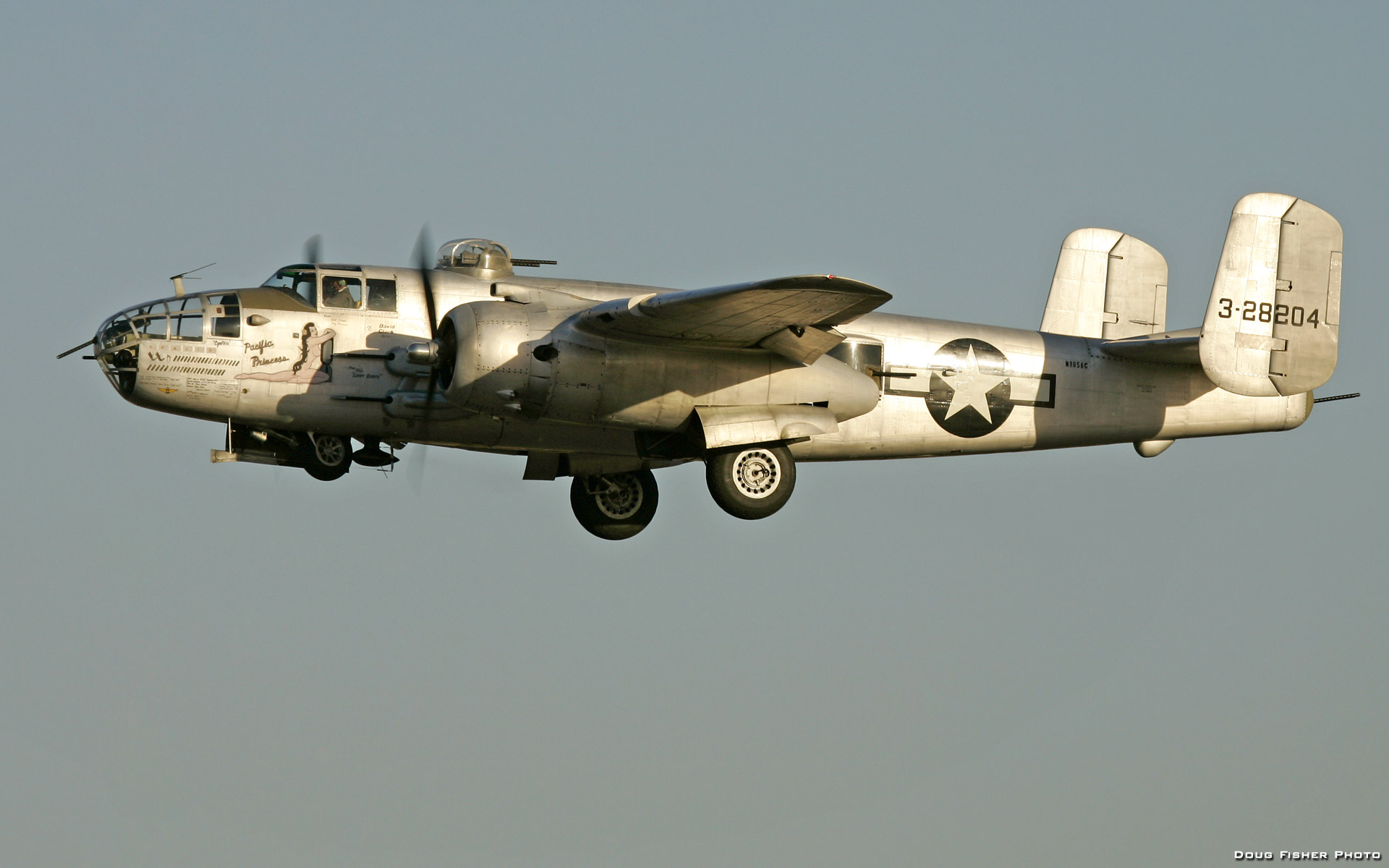 airplanes, bomber, B-25 Mitchell - desktop wallpaper