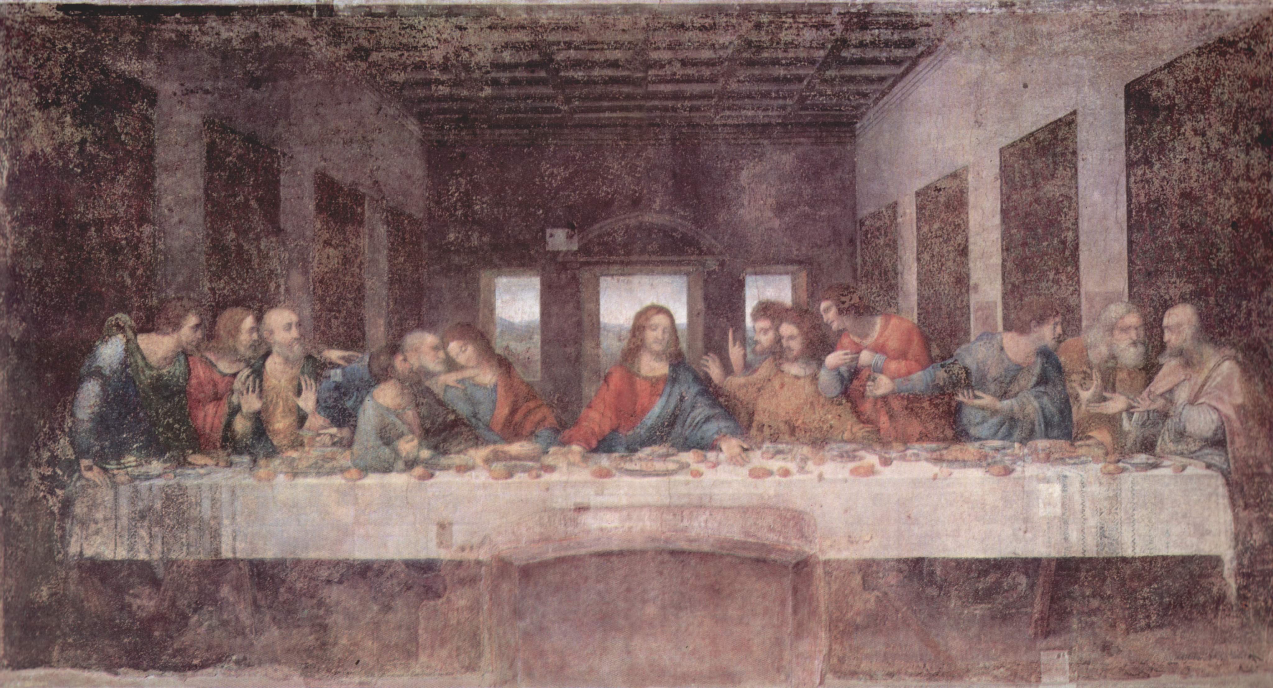 The Last Supper, Leonardo da Vinci - desktop wallpaper