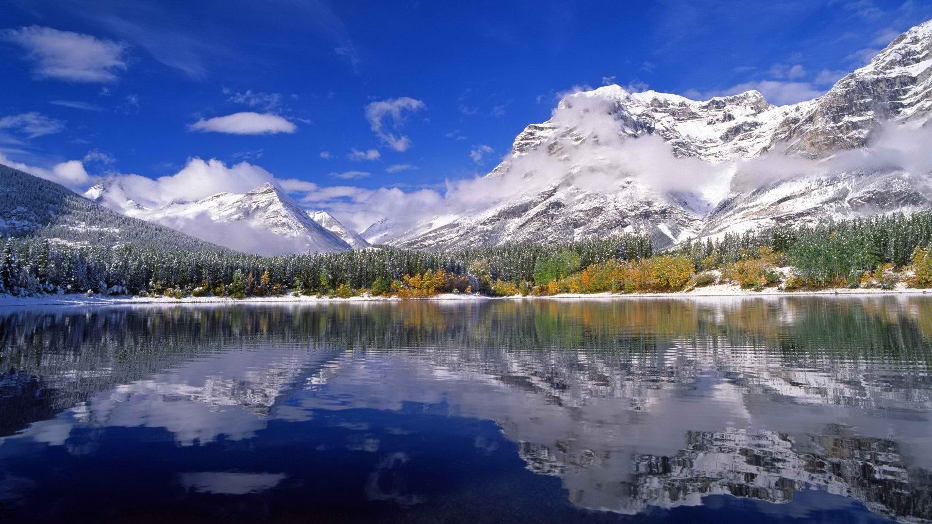 Canada, ponds, Alberta - desktop wallpaper