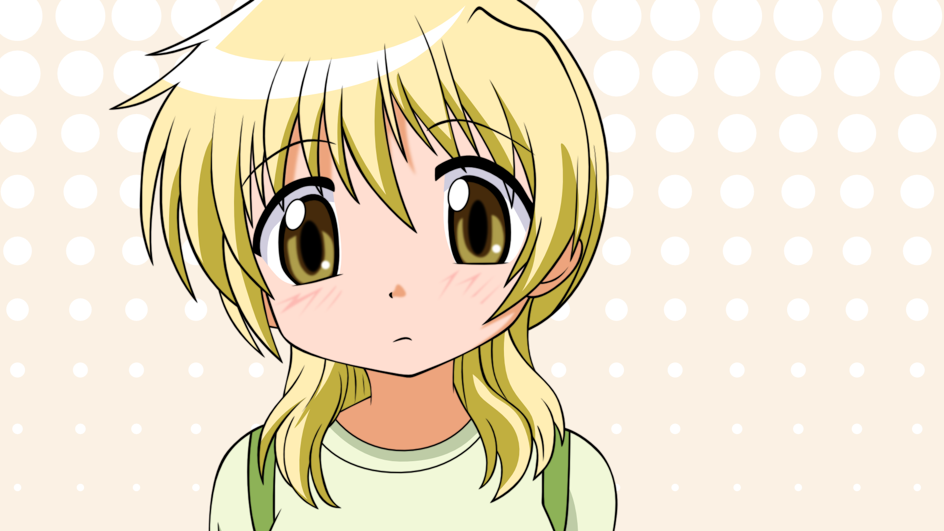 blondes, brown eyes, Hidamari Sketch, faces, Miyako (Hidamari Sketch) - desktop wallpaper