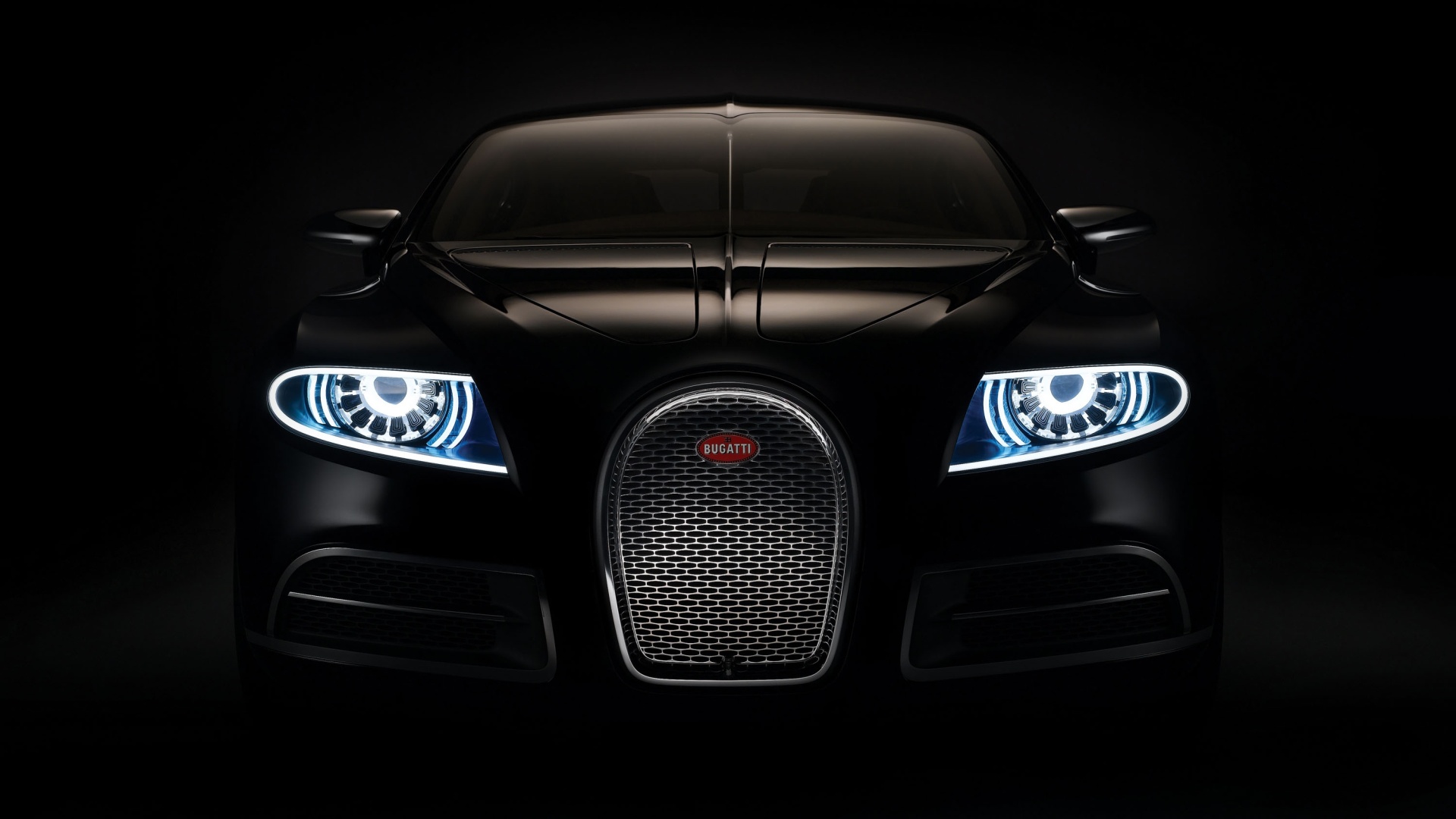 black, Bugatti Veyron, Bugatti - desktop wallpaper