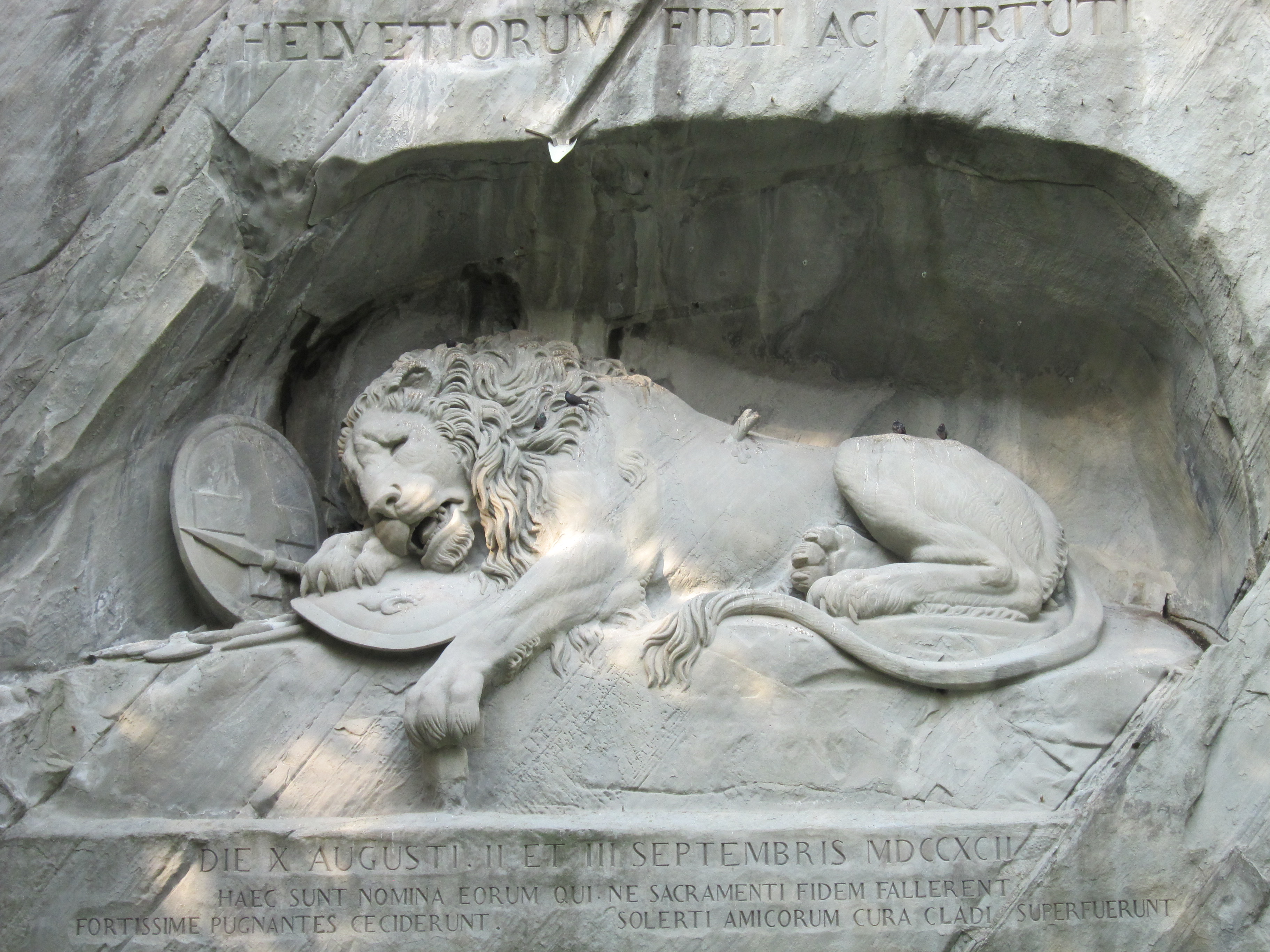 sculptures, lions, Lion Of Lucerne - desktop wallpaper