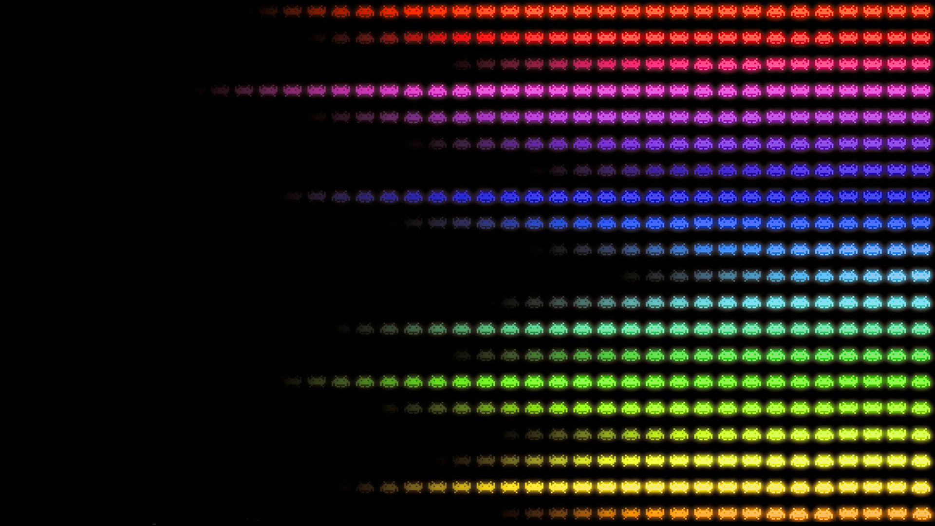 multicolor, patterns, Space Invaders - desktop wallpaper