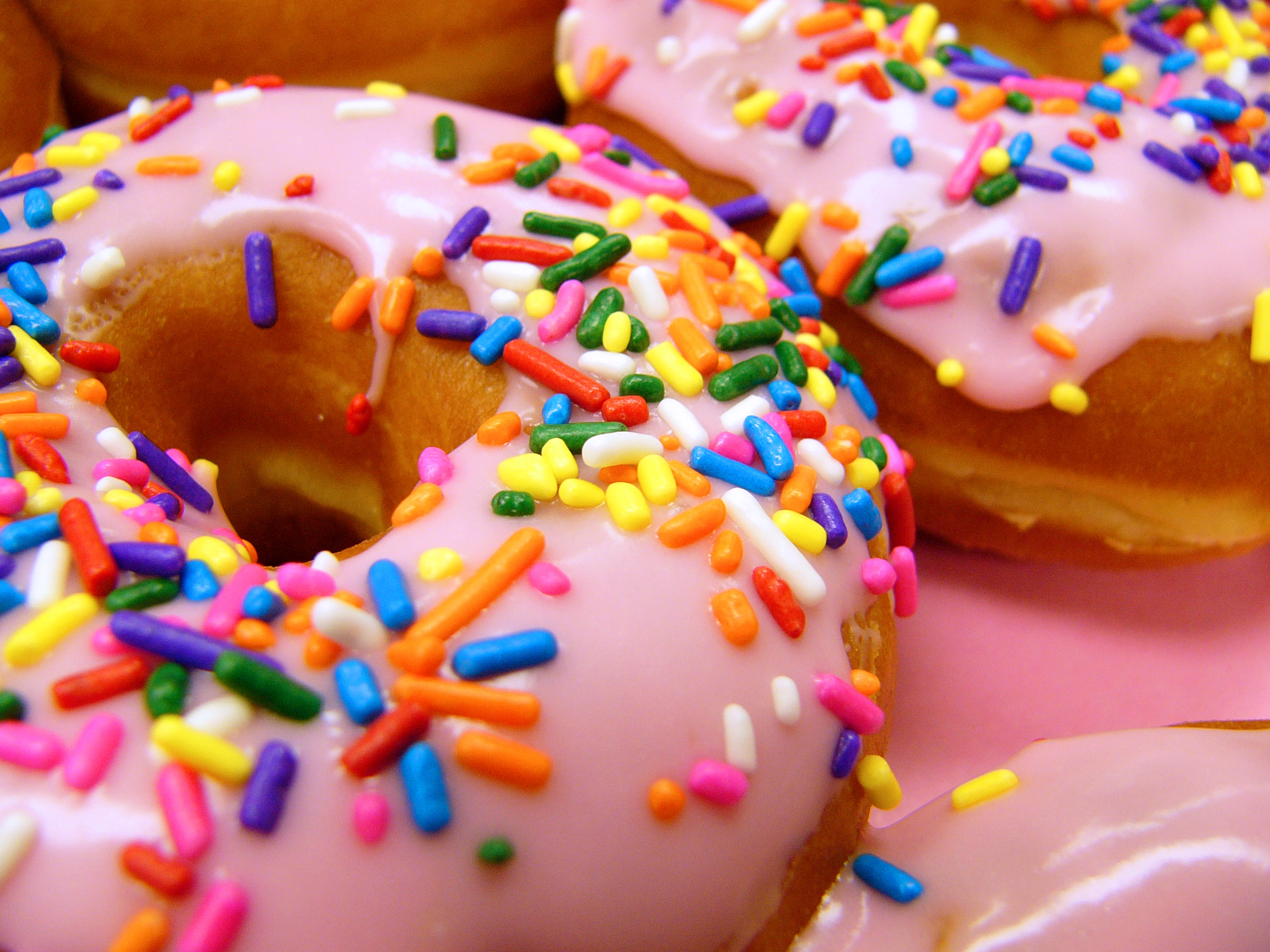 food, donuts, sprinkles - desktop wallpaper