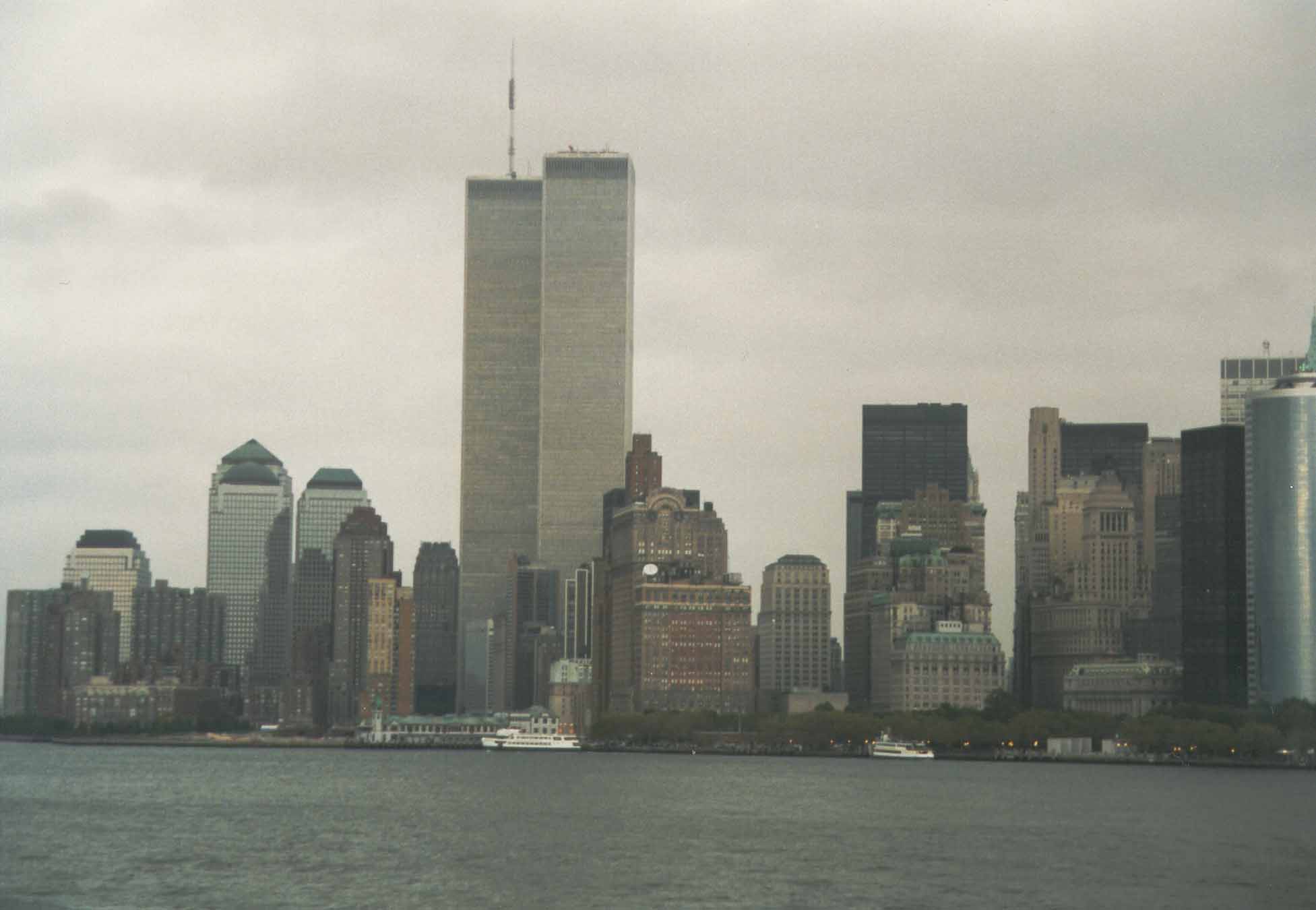 World Trade Center, New York City, Manhattan, twin towers - desktop wallpaper