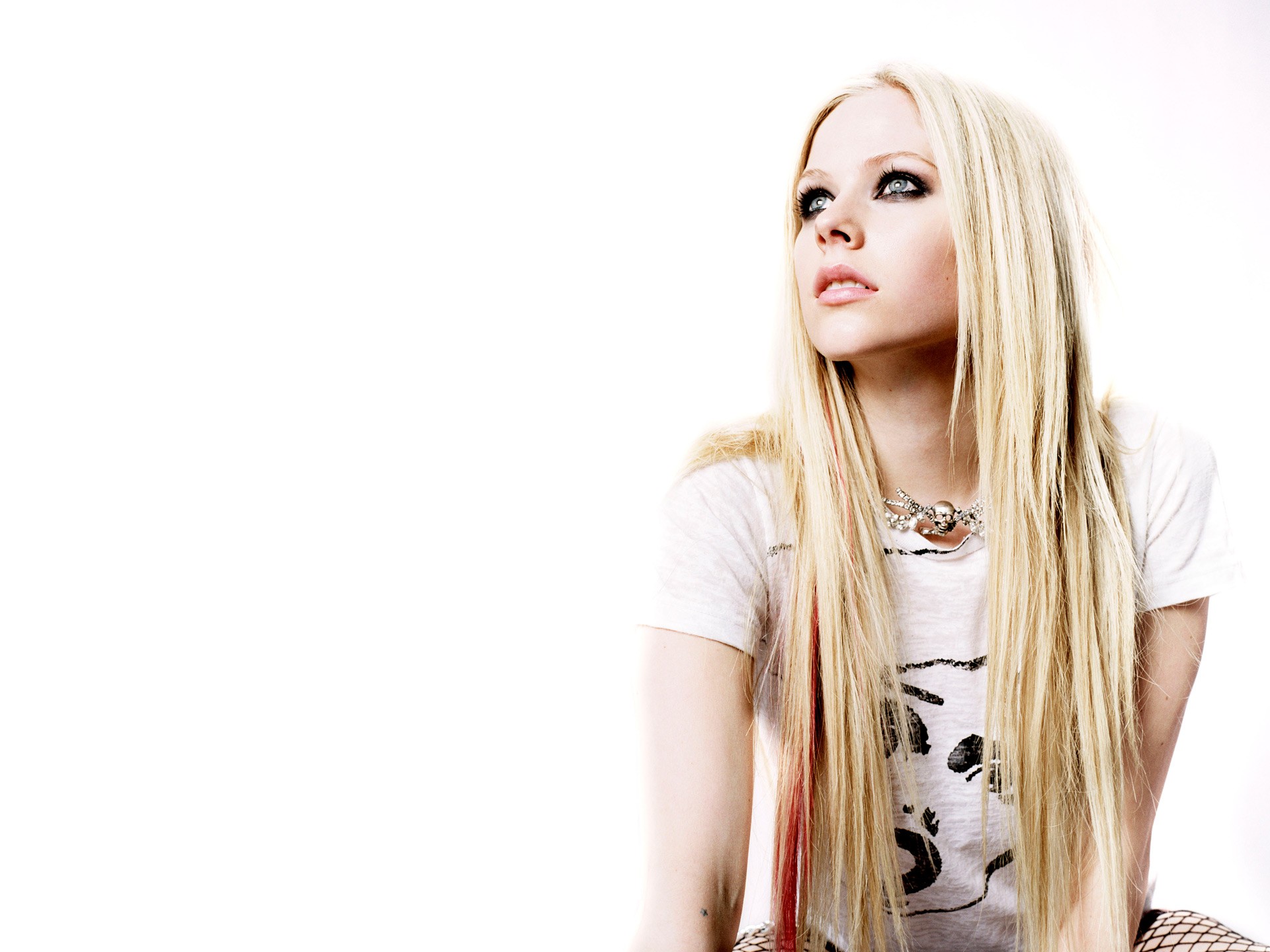 women, Avril Lavigne, simple background - desktop wallpaper