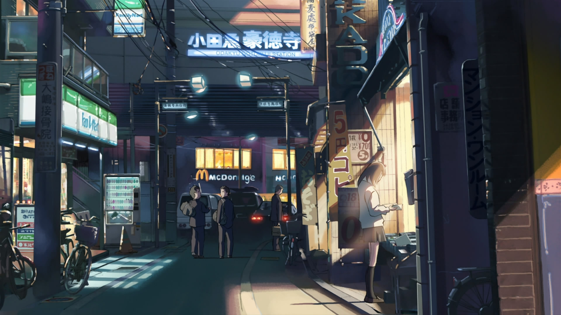 downtown, Makoto Shinkai, 5 Centimeters Per Second - desktop wallpaper