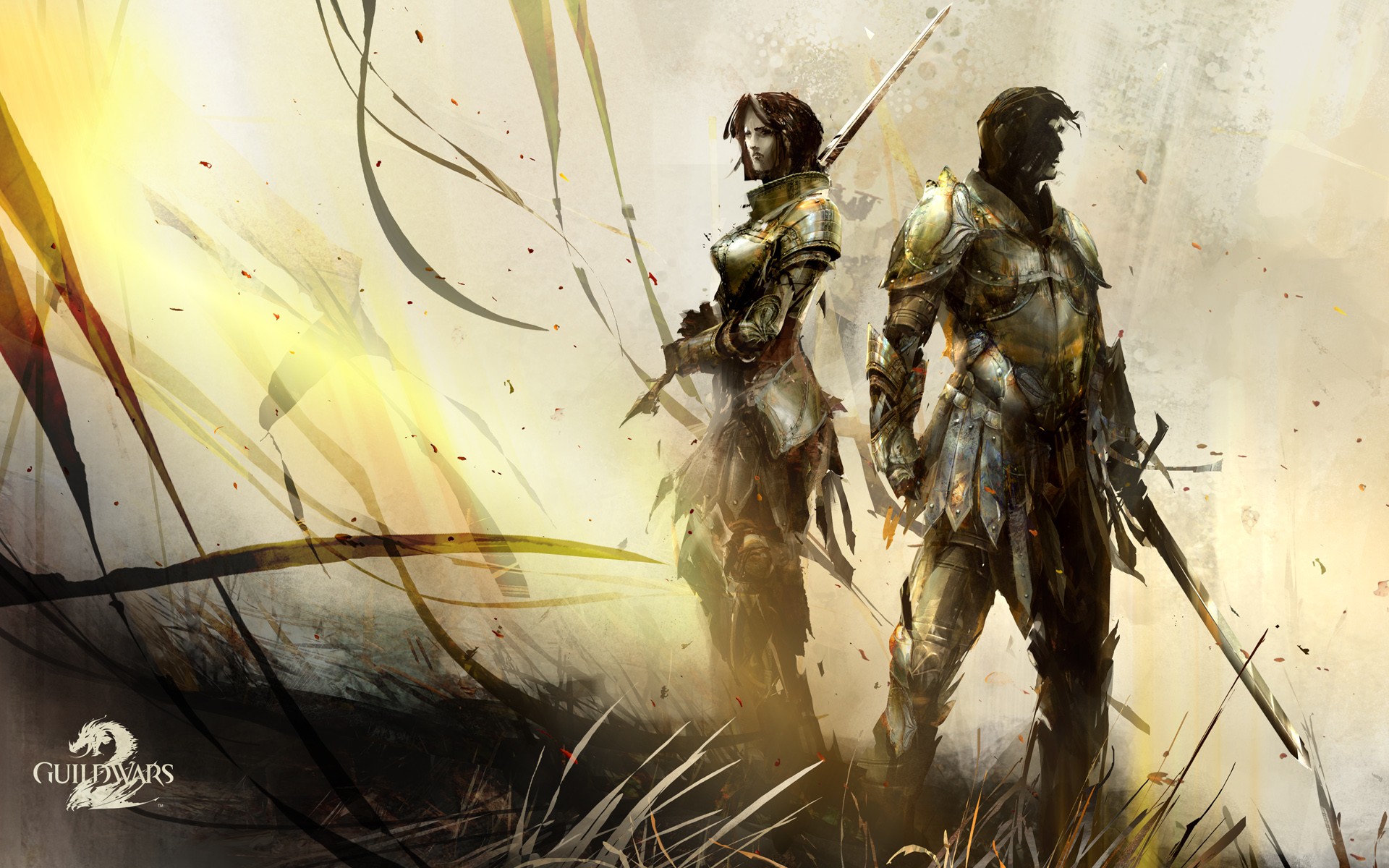 video games, digital art, artwork, MMORPG, Guild Wars 2 - desktop wallpaper