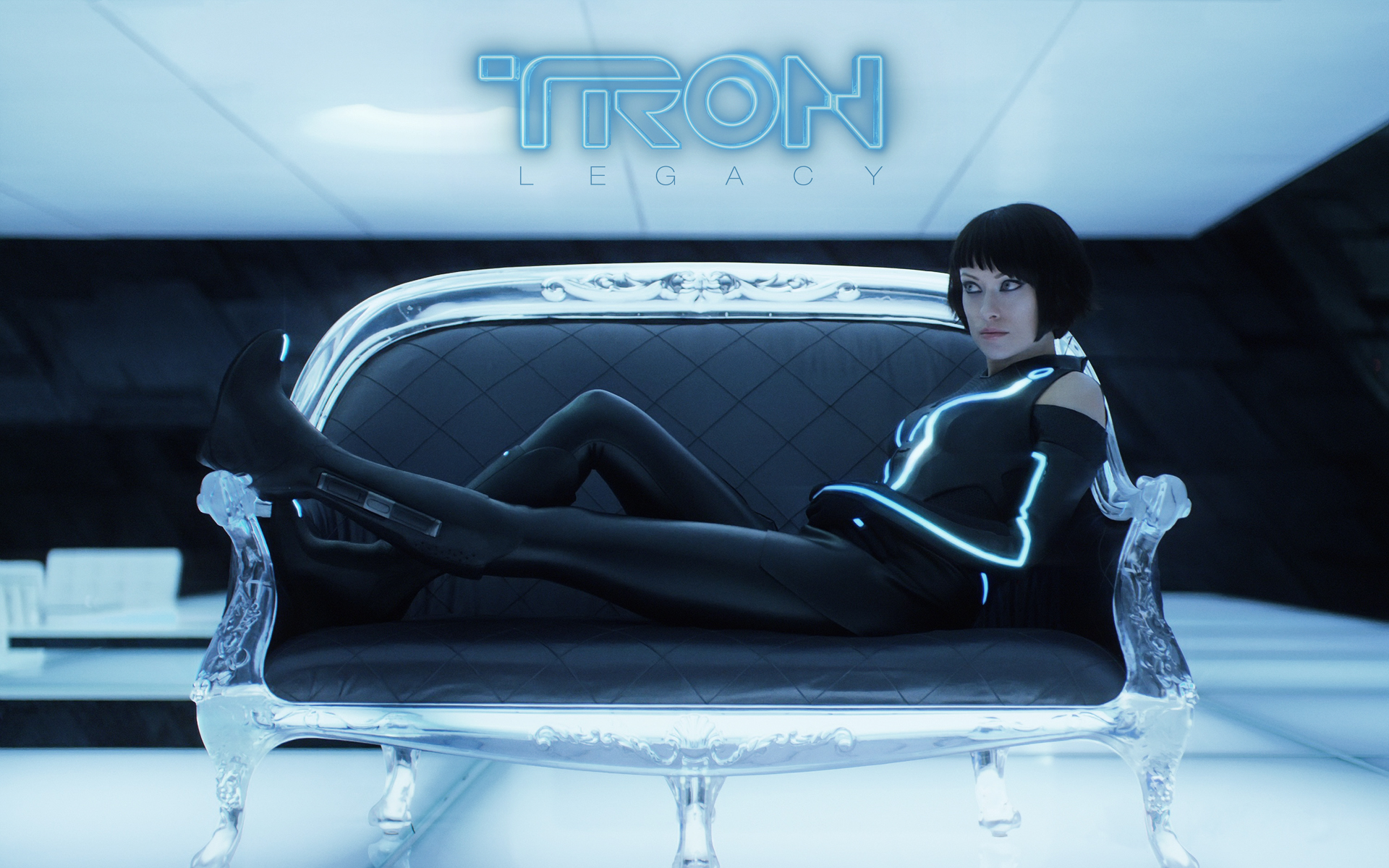 Olivia Wilde, Tron, Tron Legacy, Quorra - desktop wallpaper