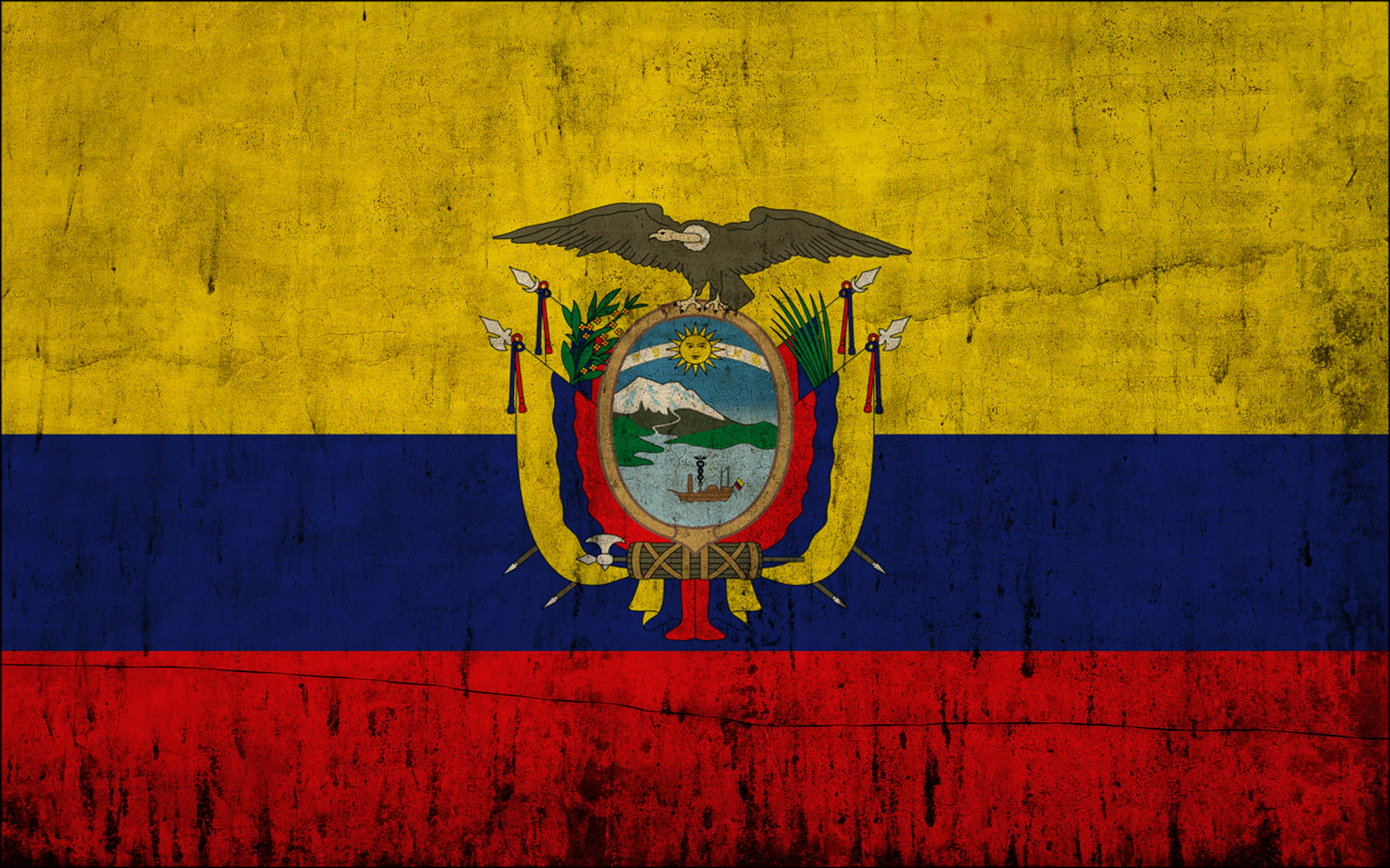 flags, Ecuador - desktop wallpaper