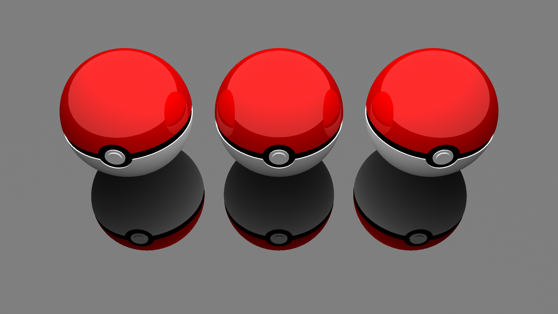 Pokemon, Poke Balls, 3D - desktop wallpaper