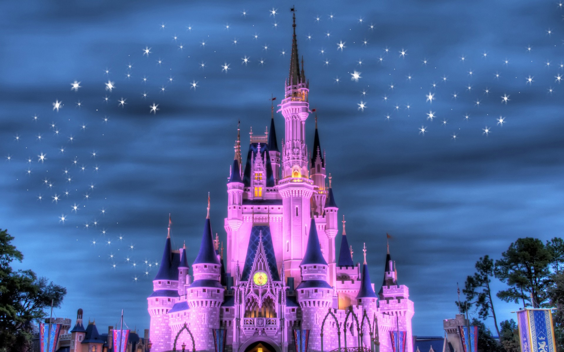 Disney Company, castles, magical - desktop wallpaper