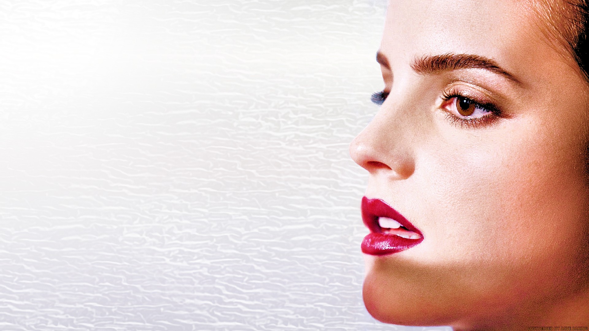 brunettes, women, Emma Watson, actress, lips, celebrity, brown eyes, profile - desktop wallpaper