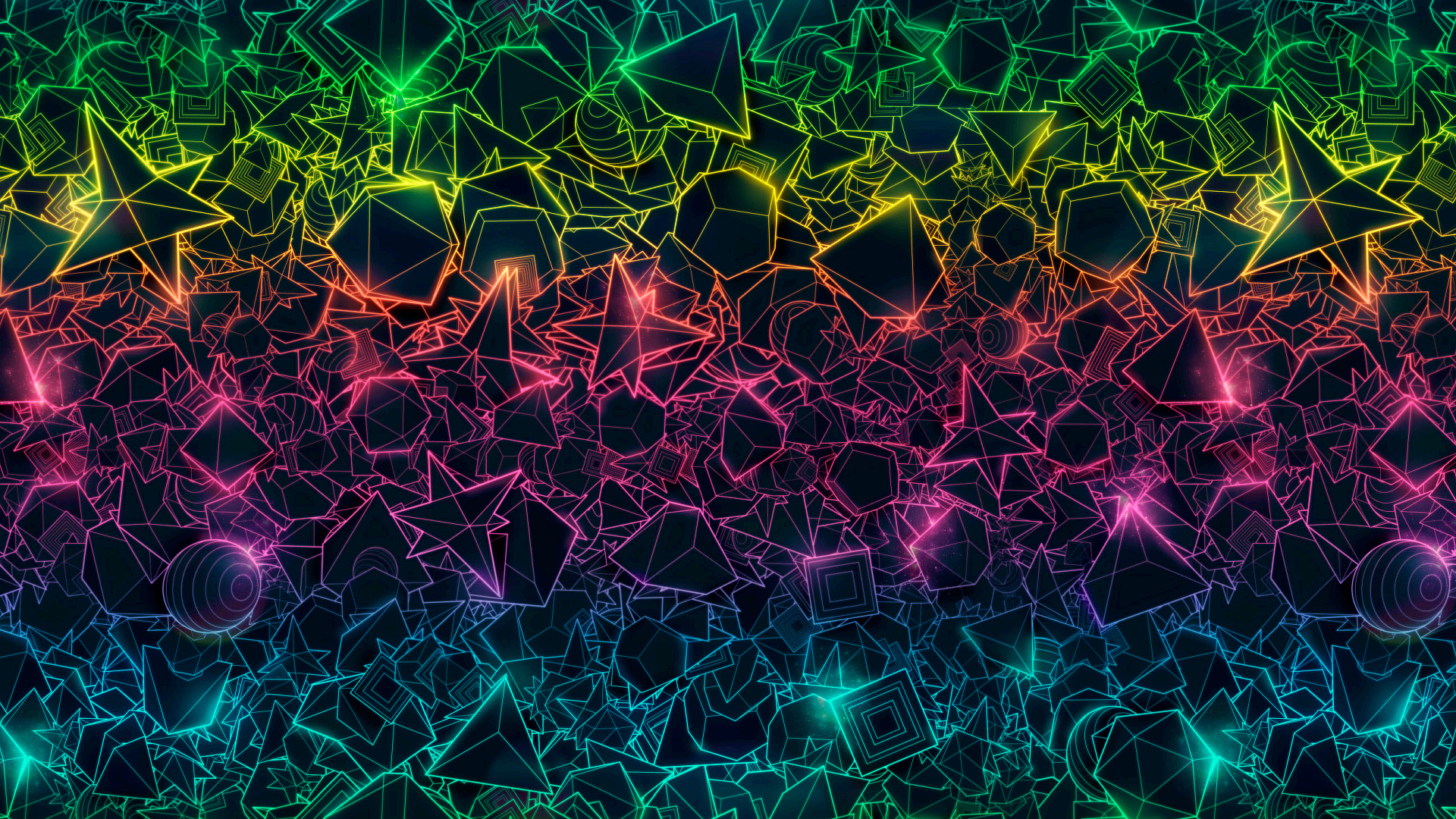abstract, multicolor, shapes, geometry - desktop wallpaper