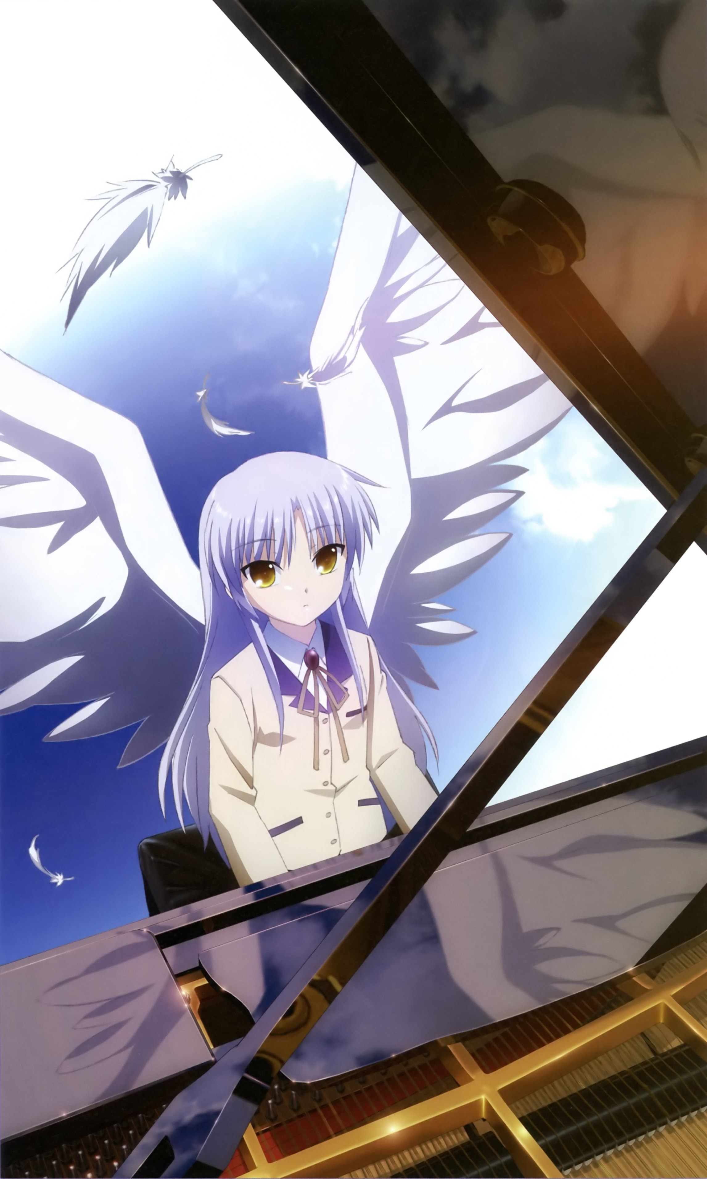 Angel Beats!, school uniforms, Tachibana Kanade - desktop wallpaper