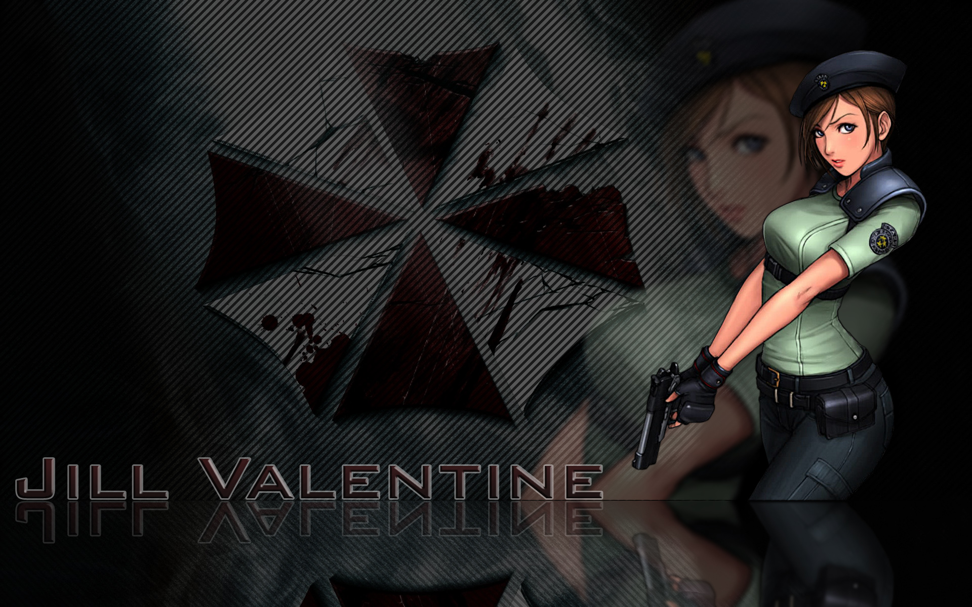 video games, Resident Evil, Jill Valentine, Umbrella Corp. - desktop wallpaper