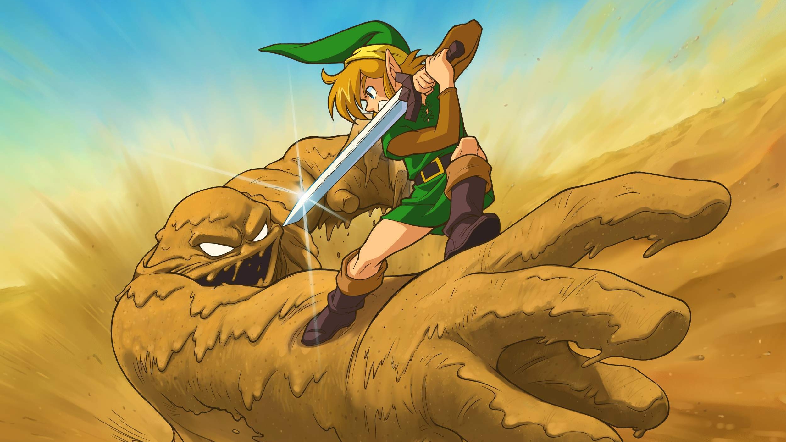 Link, fight, The Legend of Zelda - desktop wallpaper