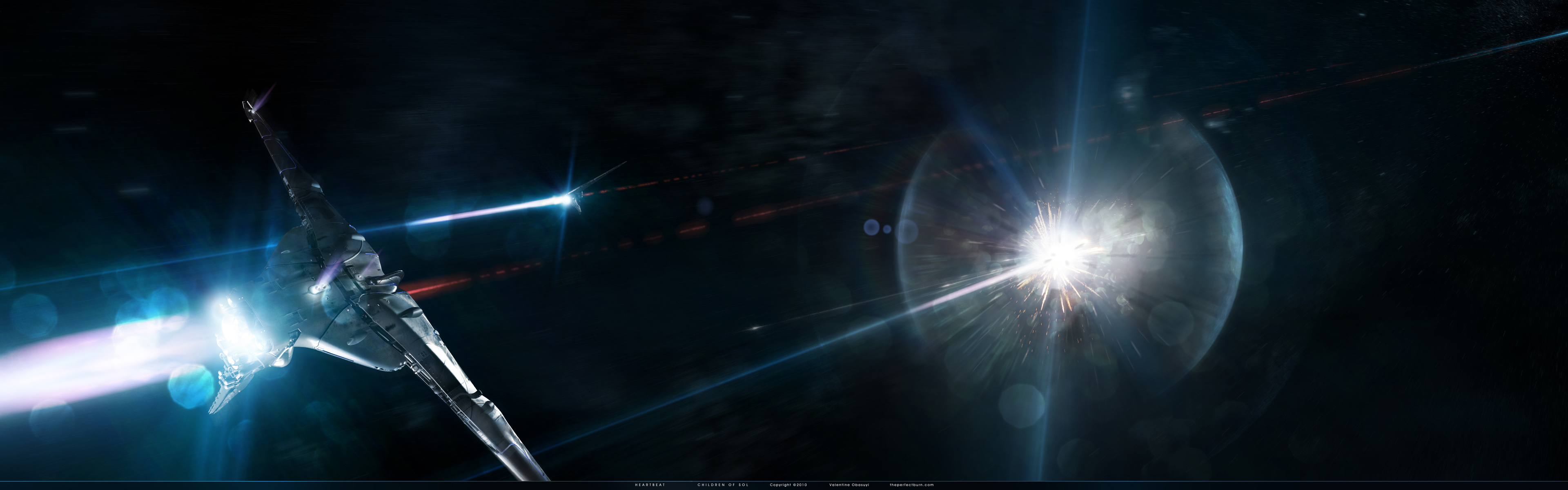 sci-fi action - desktop wallpaper